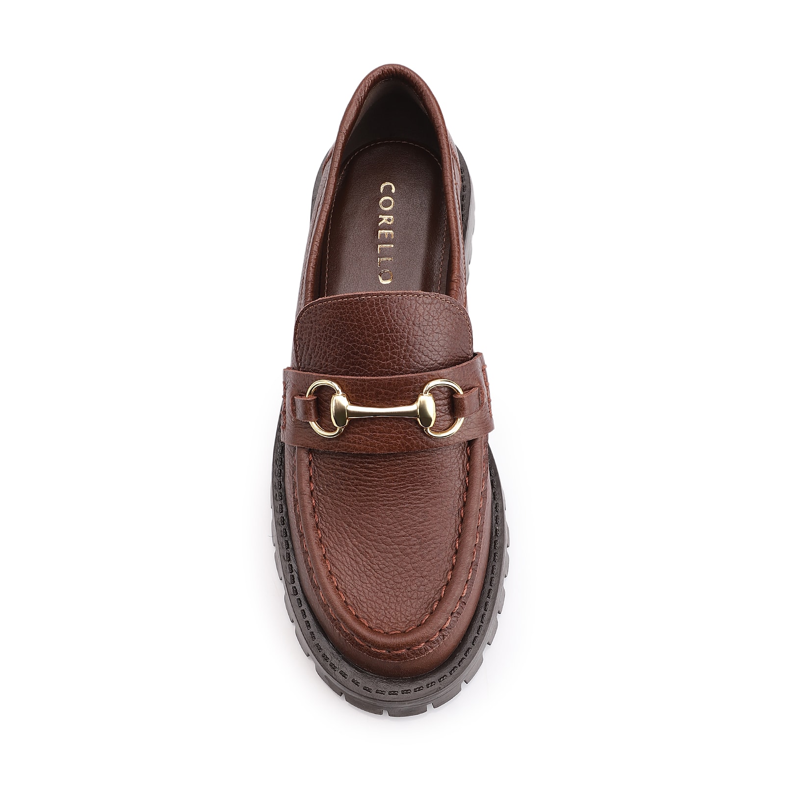 Mocassim Couro Antique Marrom