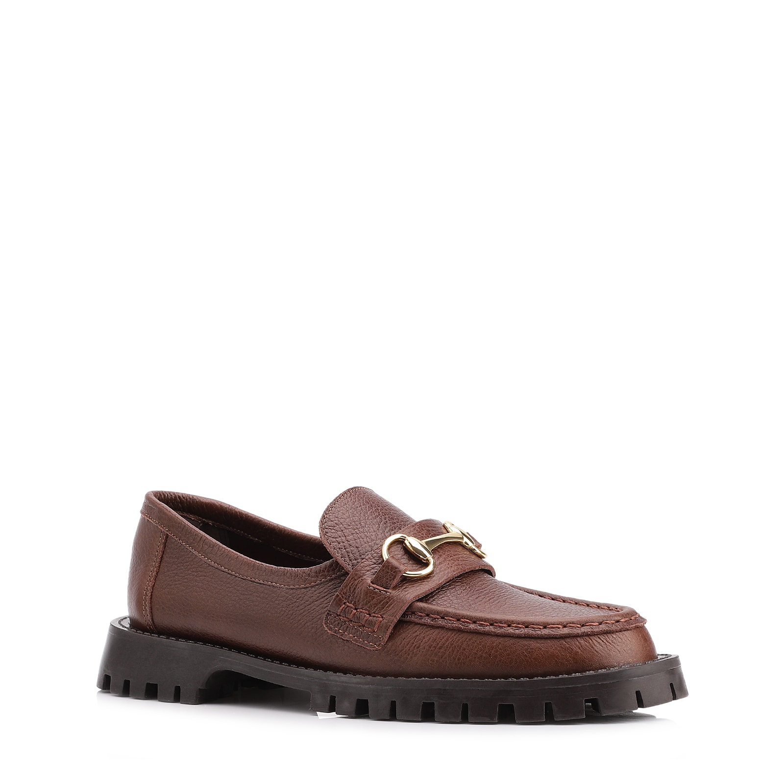 Mocassim Couro Antique Marrom