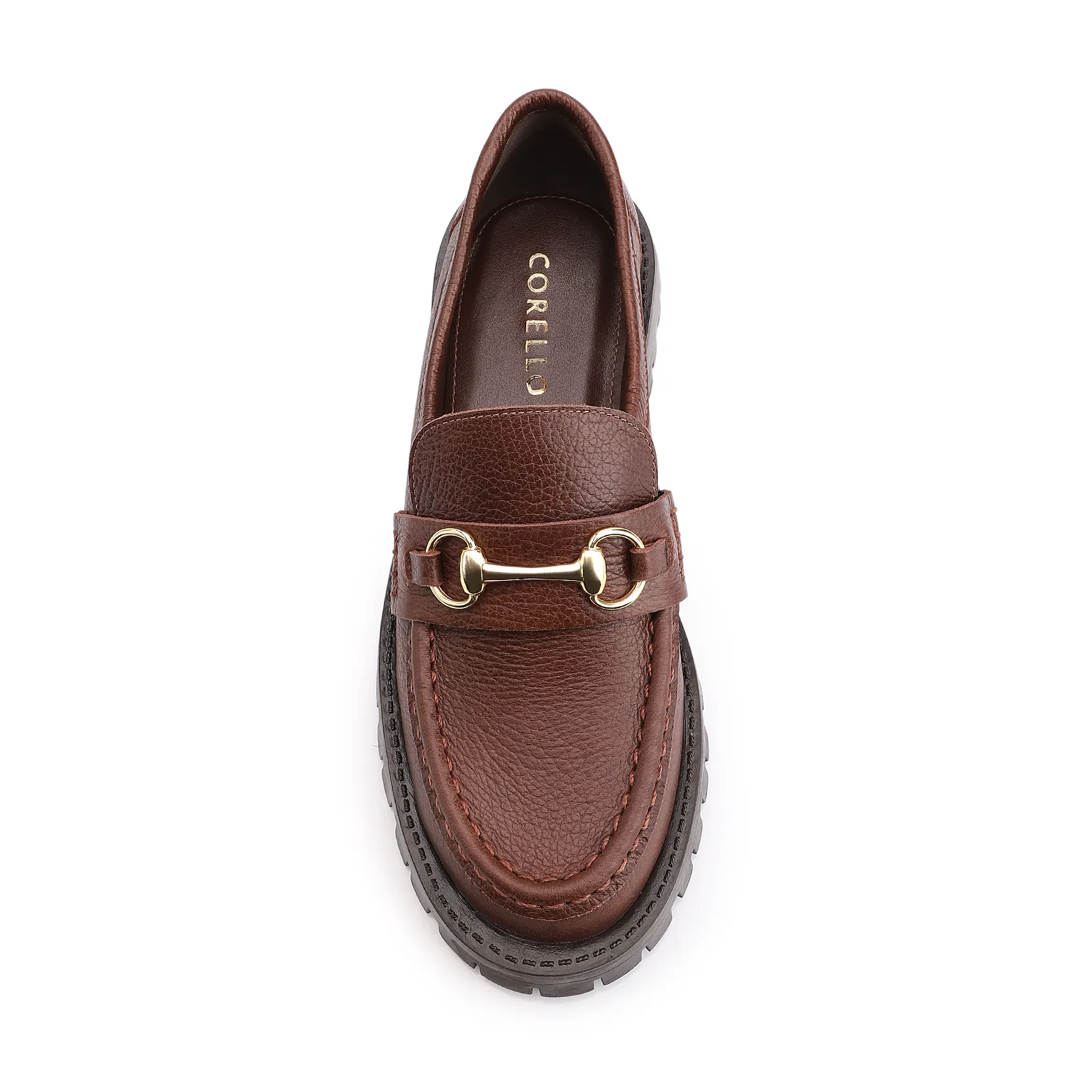 Mocassim Couro Antique Marrom