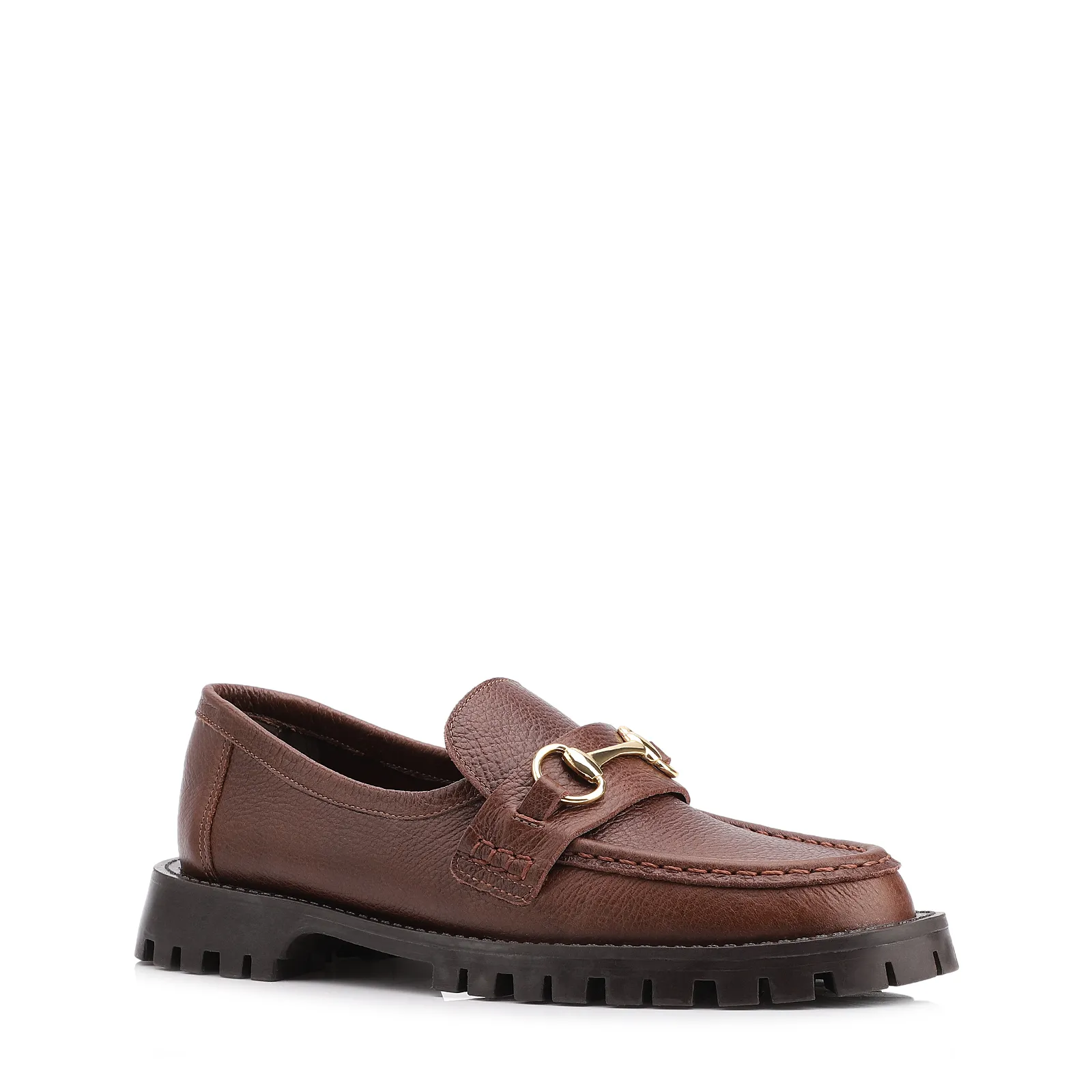 Mocassim Couro Antique Marrom