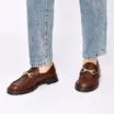 Mocassim Couro Antique Marrom - imagem 2