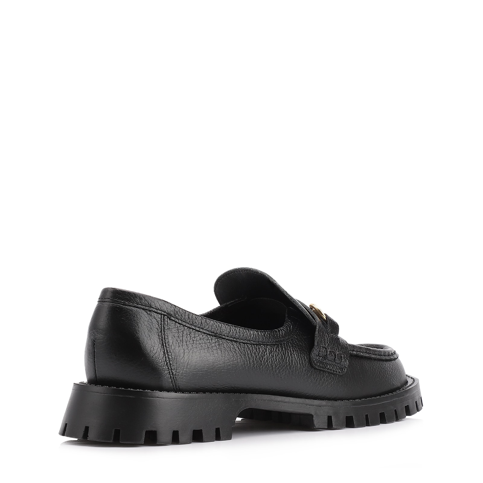 Mocassim Couro Antique Preto