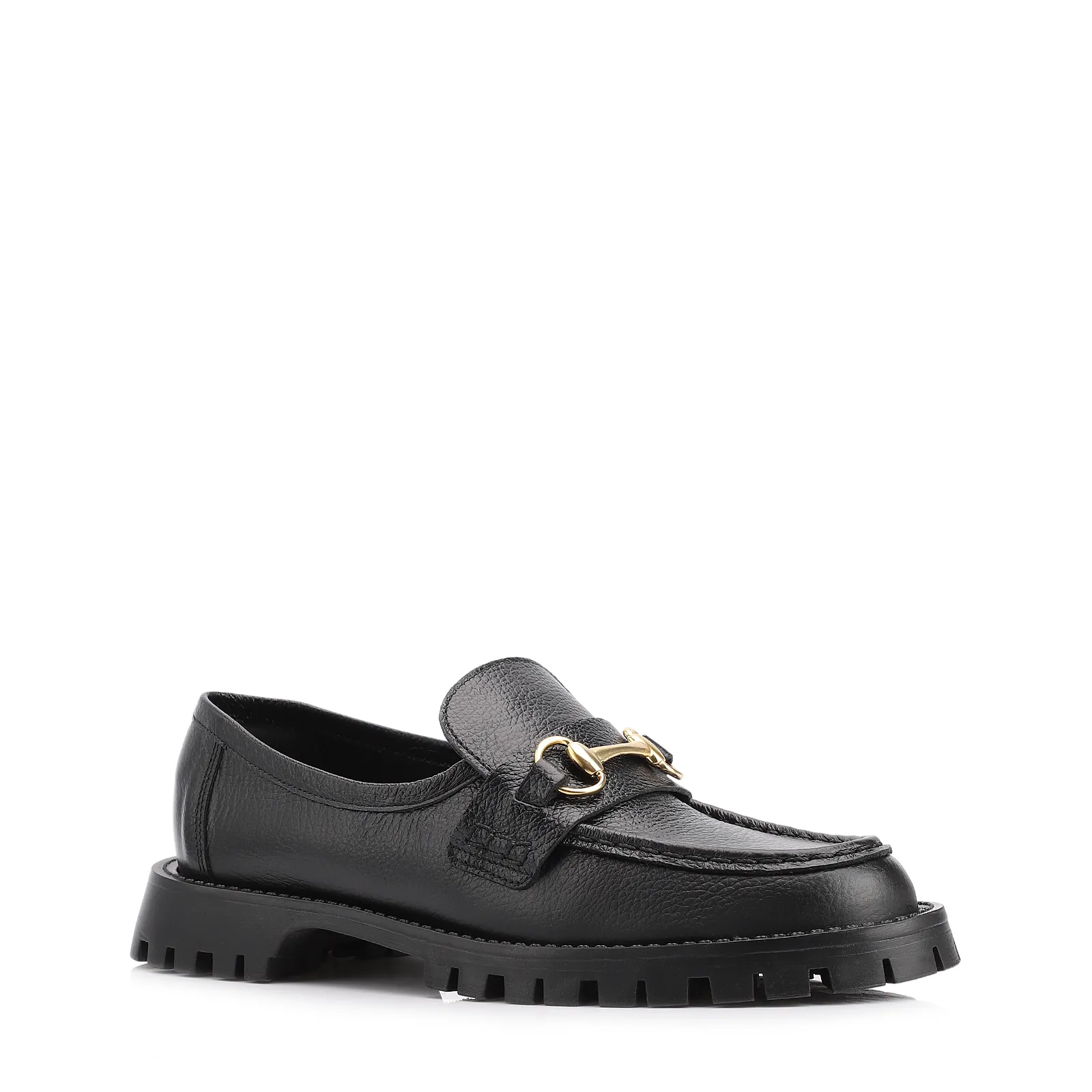 Mocassim Couro Antique Preto