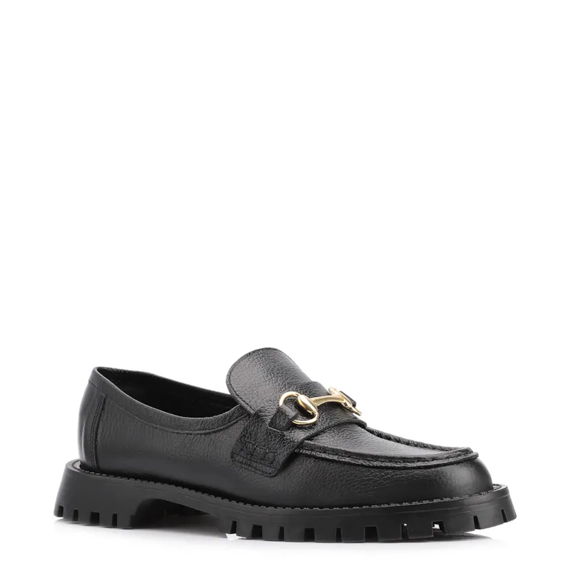 Mocassim Couro Antique Preto