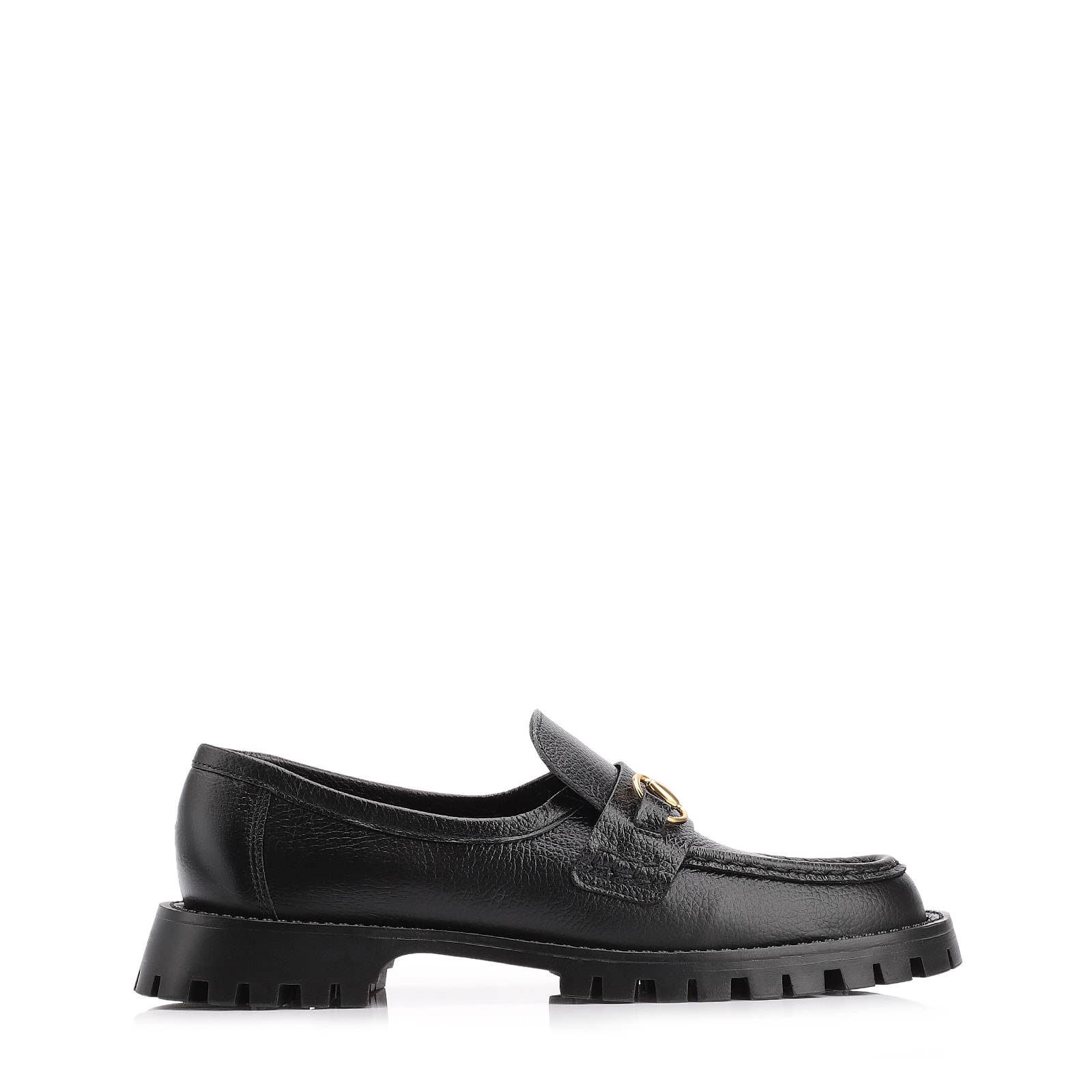 Mocassim Couro Antique Preto