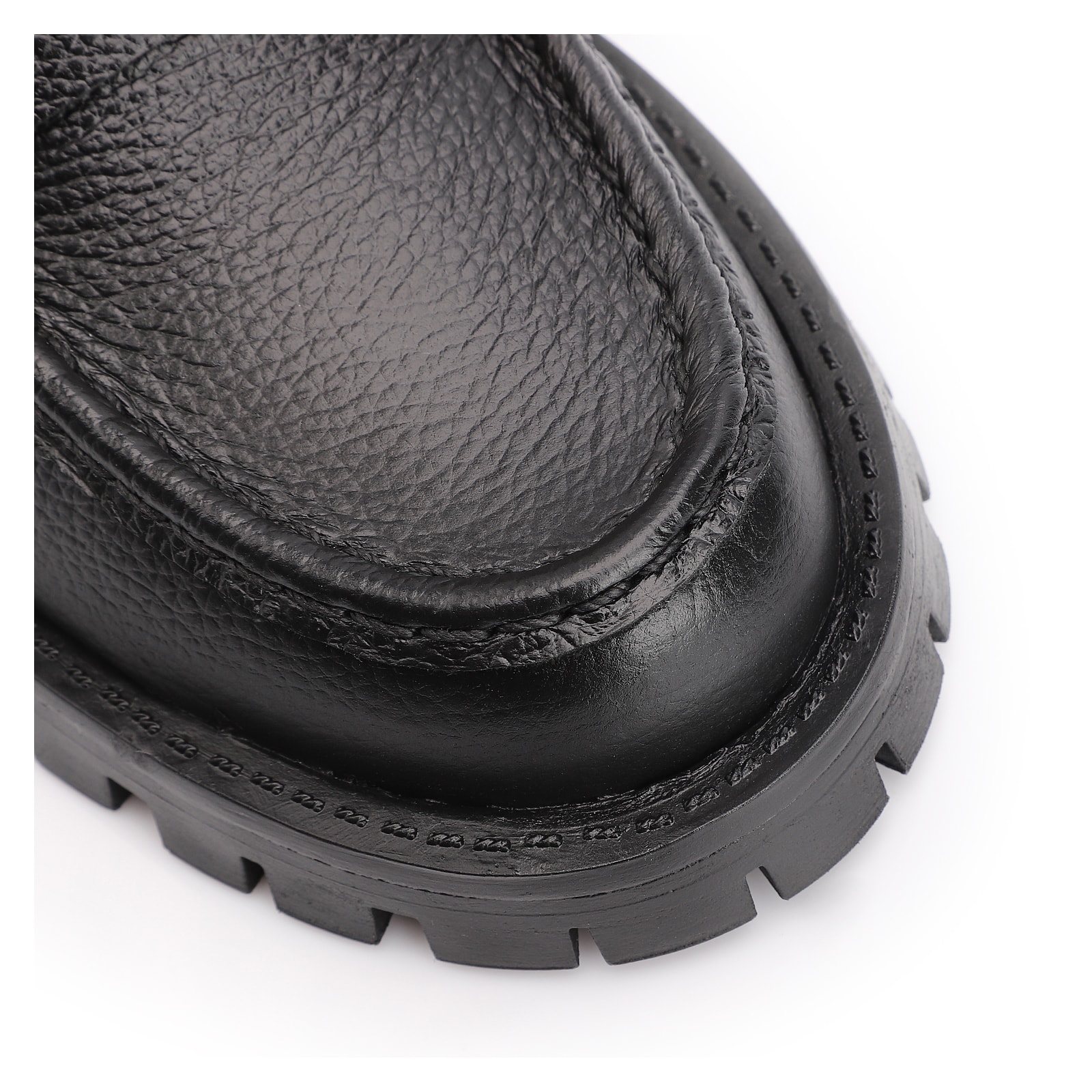 Mocassim Couro Antique Preto