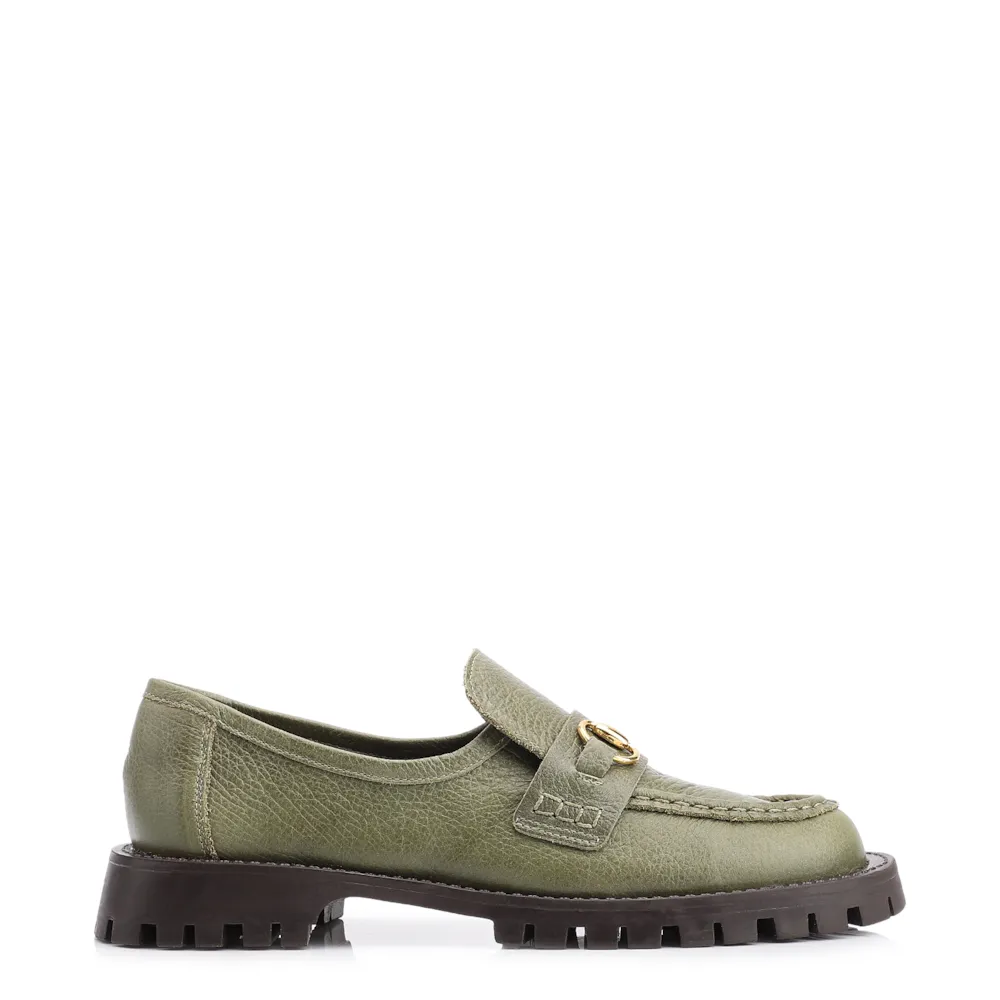 Mocassim Couro Antique Verde - imagem 3