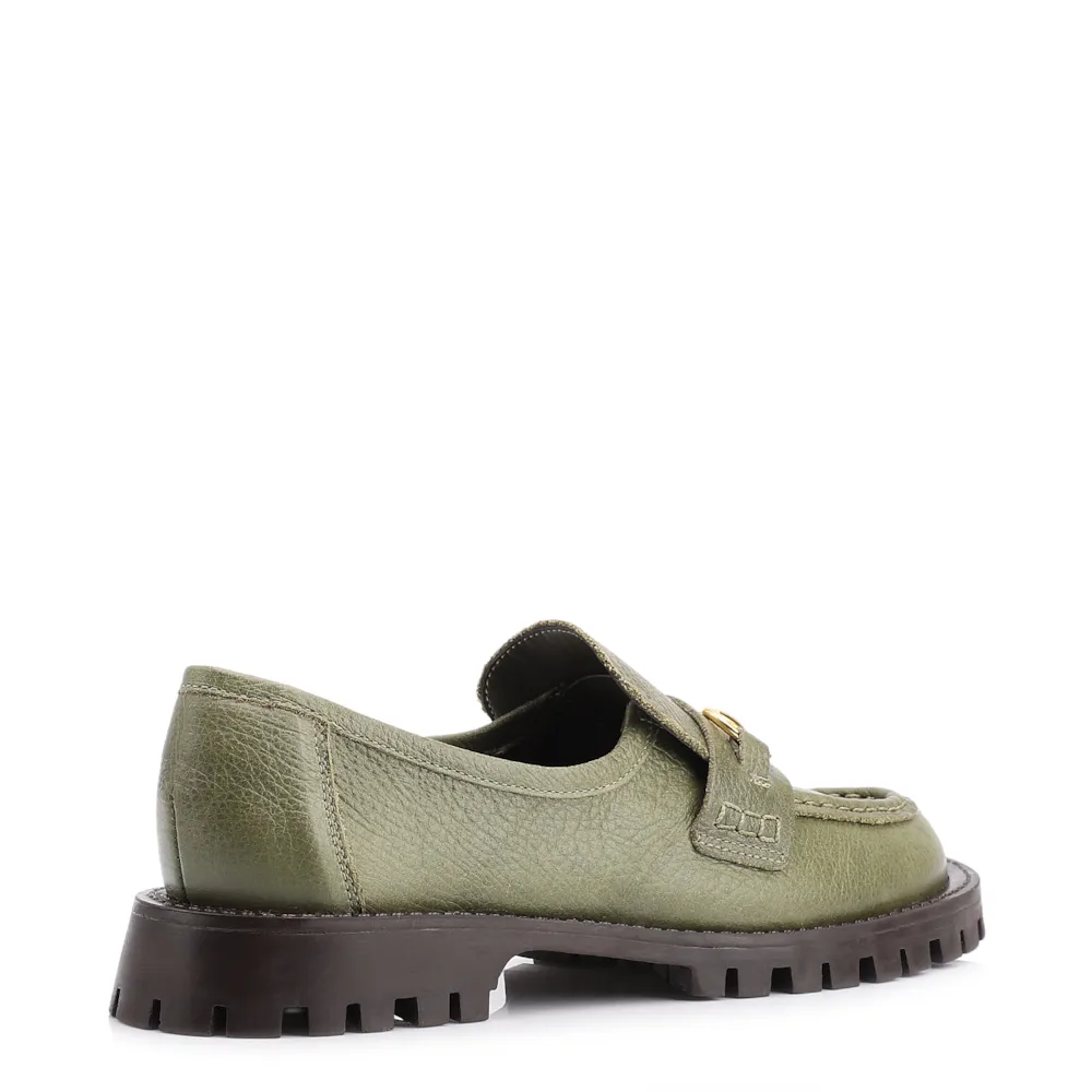 Mocassim Couro Antique Verde - imagem 4