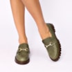 Mocassim Couro Antique Verde - imagem 2
