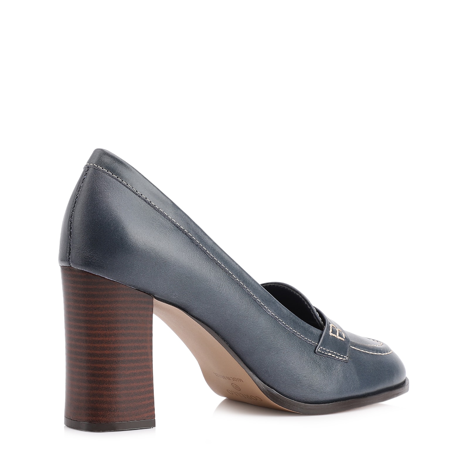 Mocassim Couro Azul