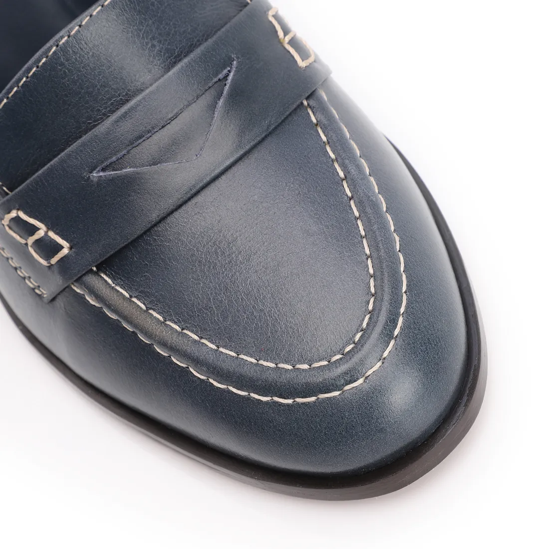 Mocassim Couro Azul - foto 6