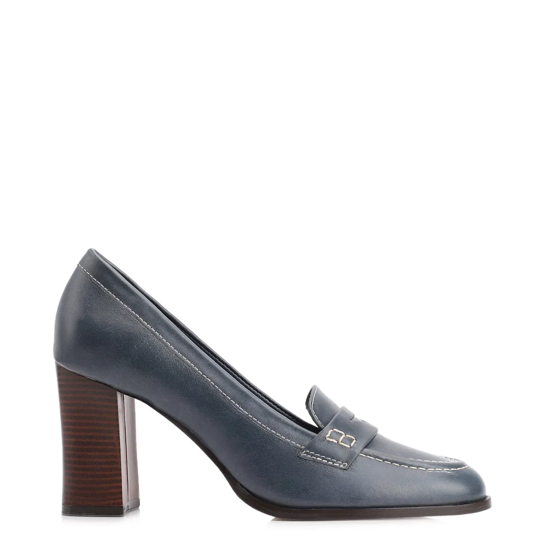 Mocassim Couro Azul - foto 2