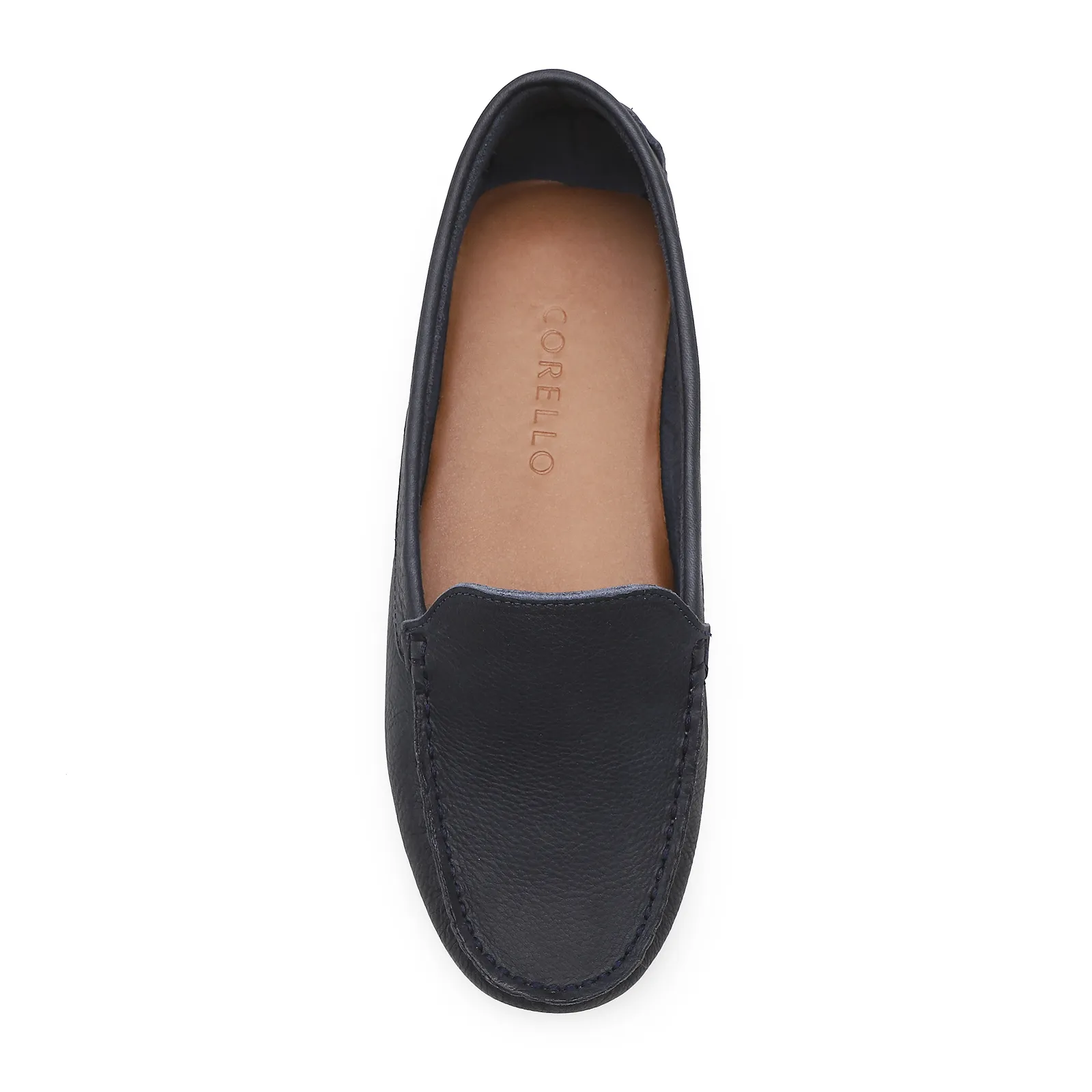 Mocassim Couro Azul