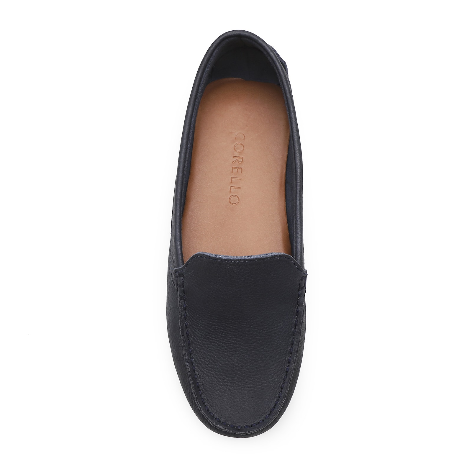 Mocassim Couro Azul