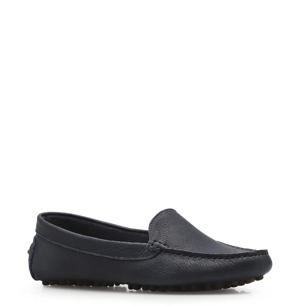 Mocassim Couro Azul