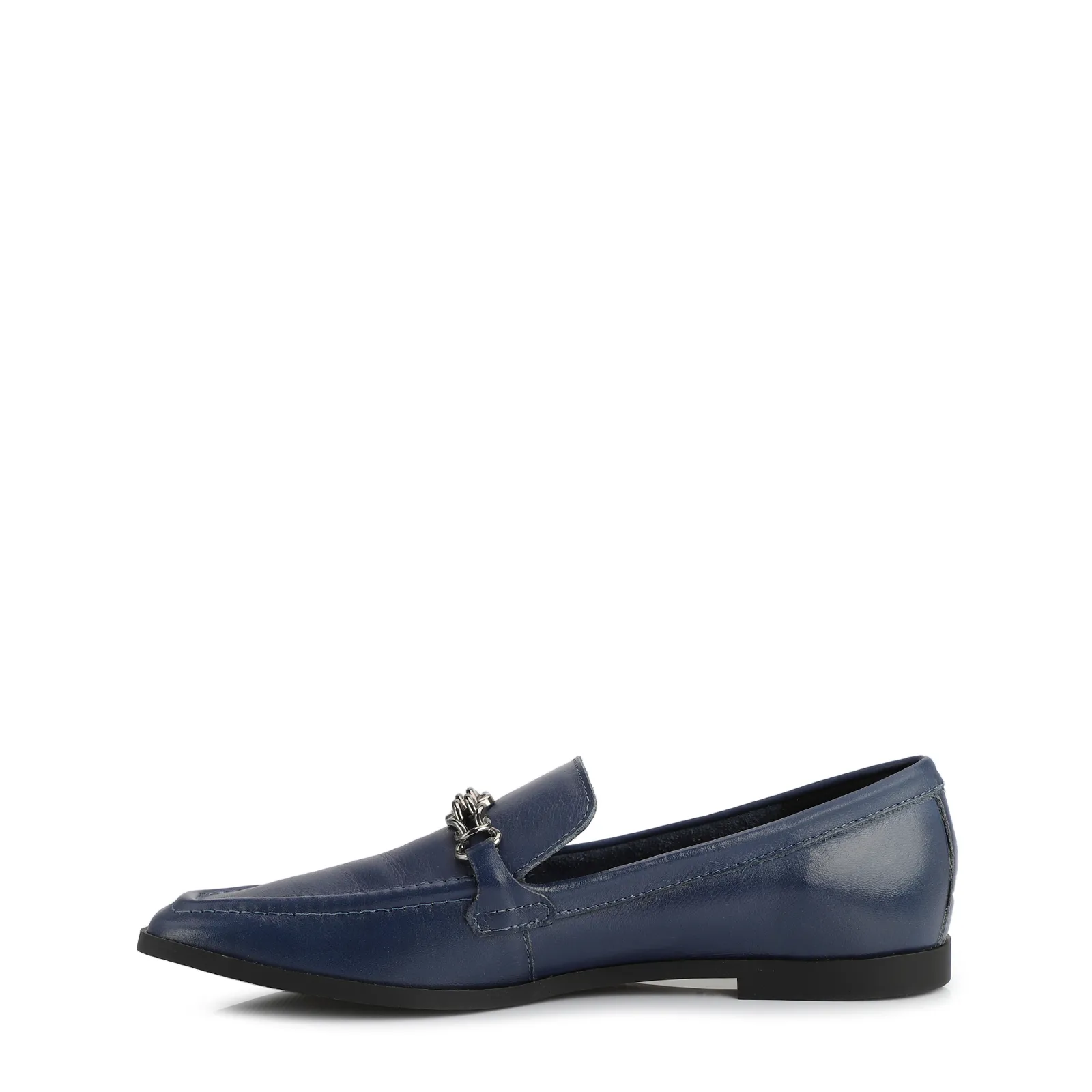 Mocassim Couro Azul