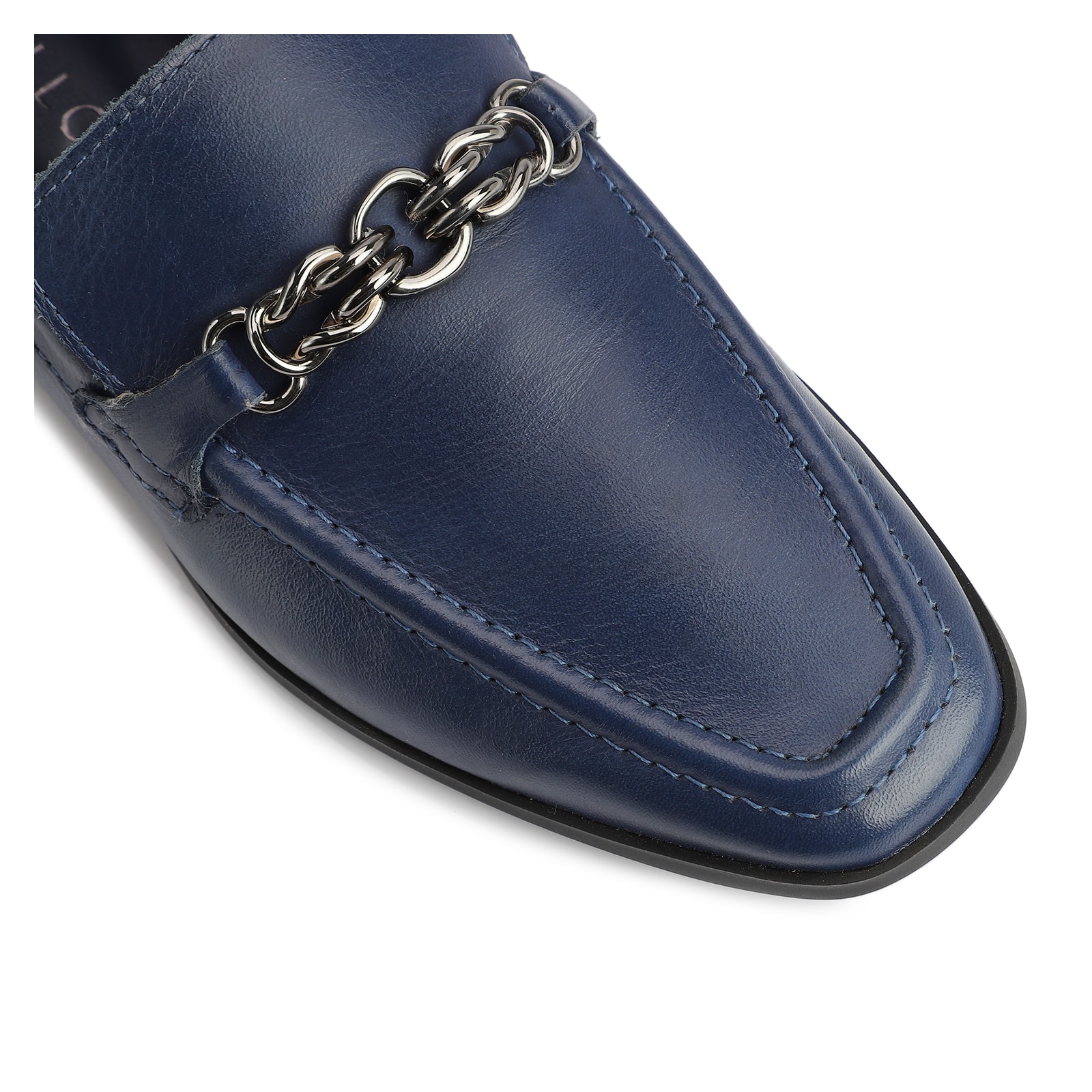Mocassim Couro Azul