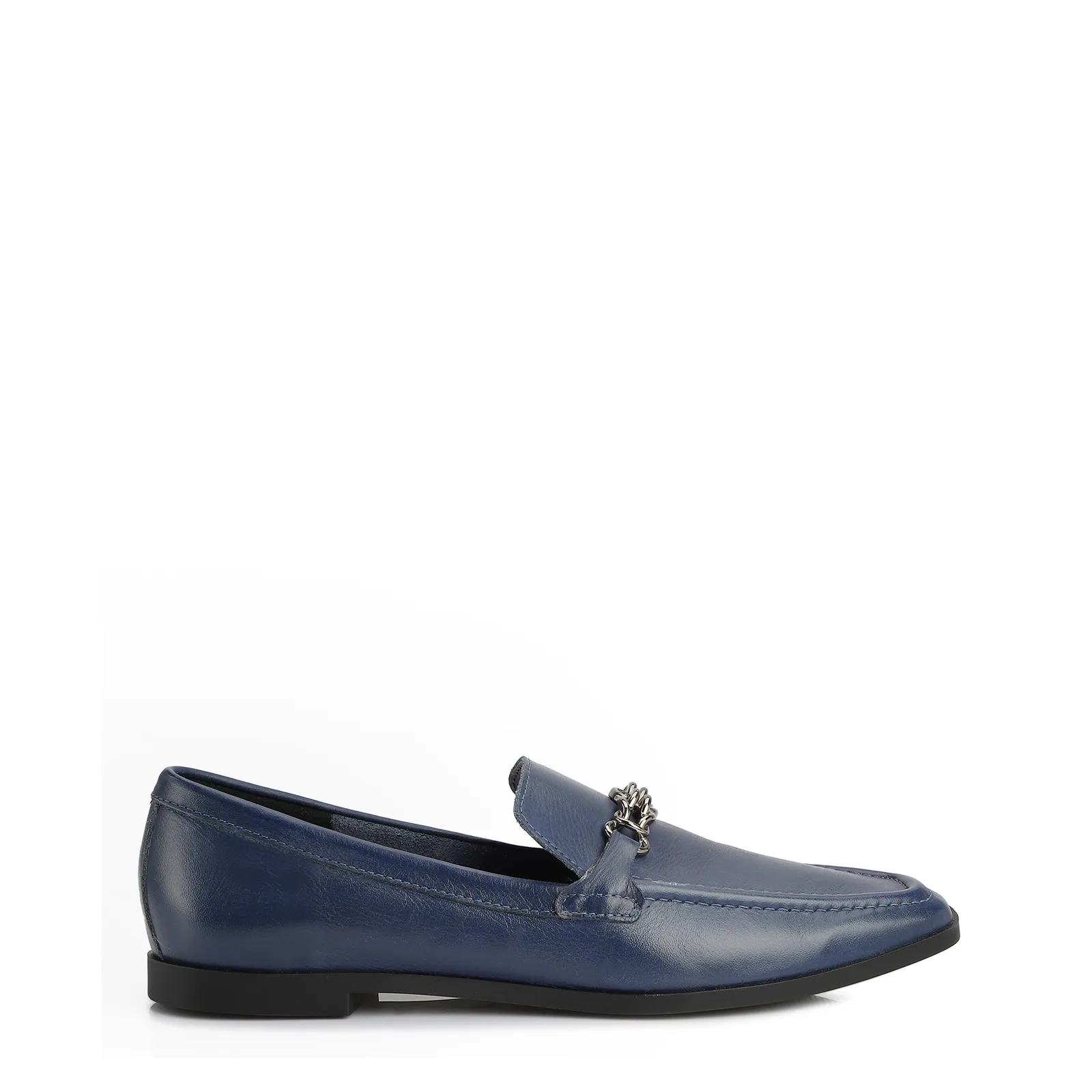 Mocassim Couro Azul