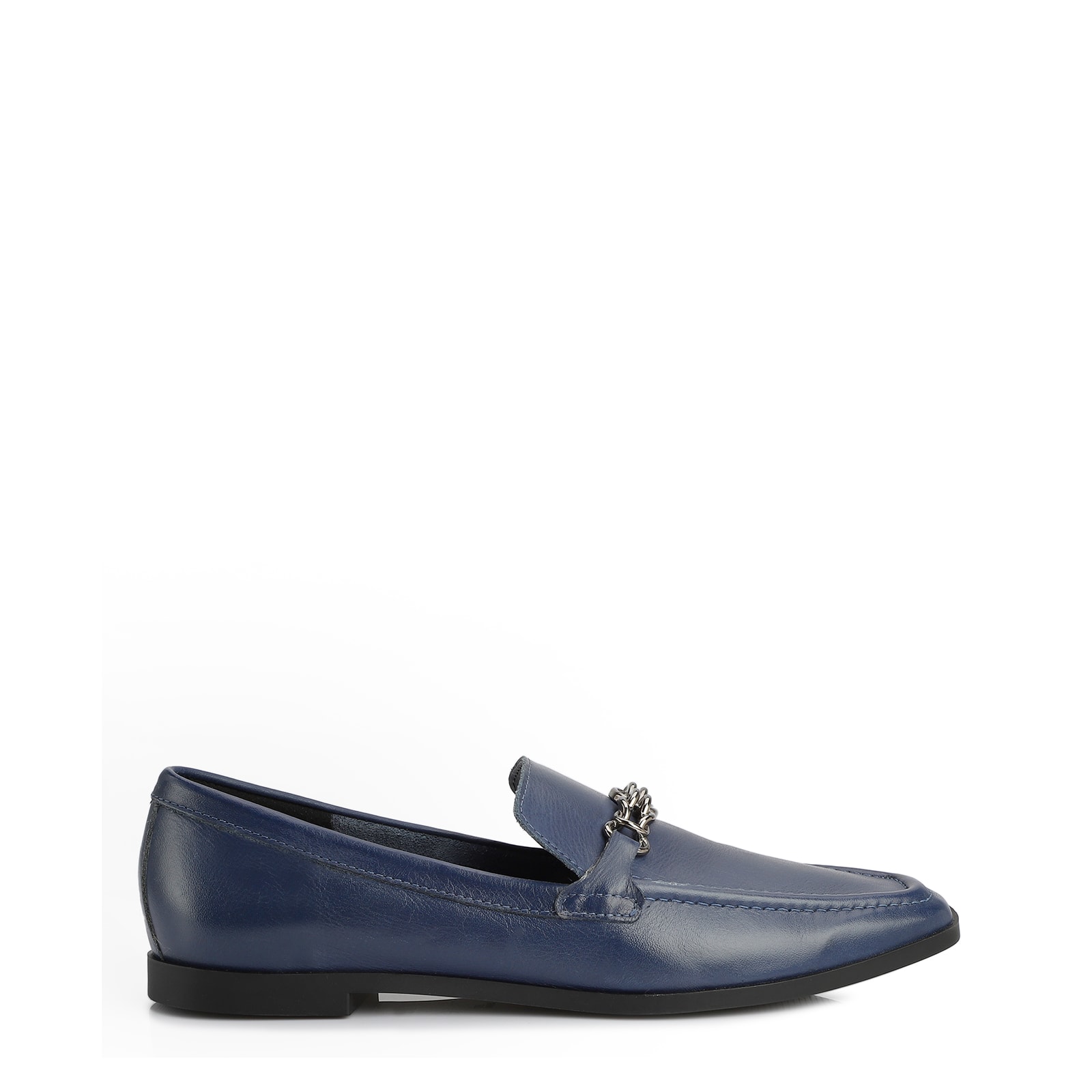 Mocassim Couro Azul
