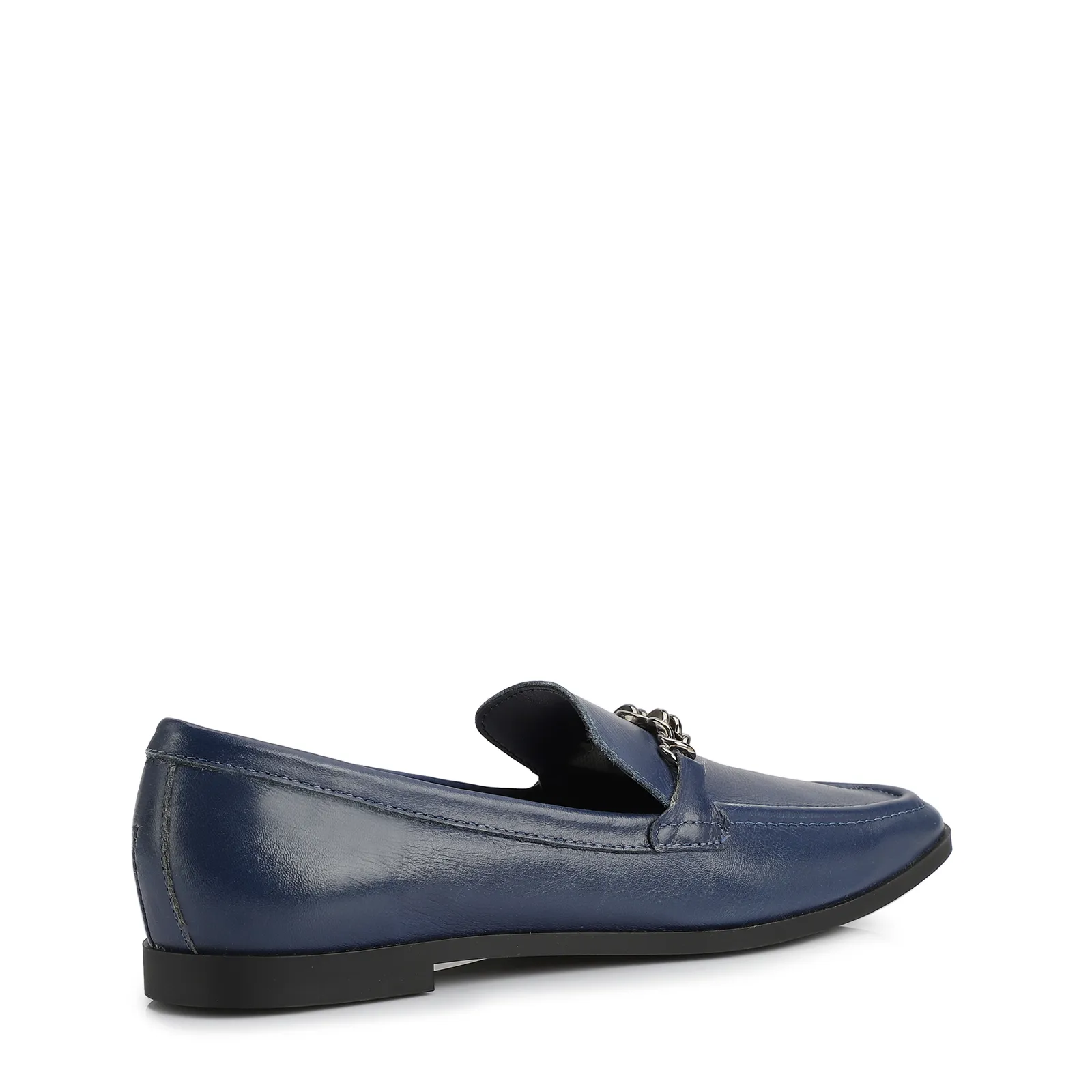 Mocassim Couro Azul