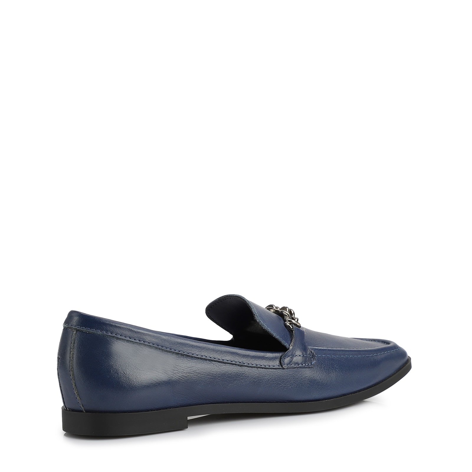 Mocassim Couro Azul