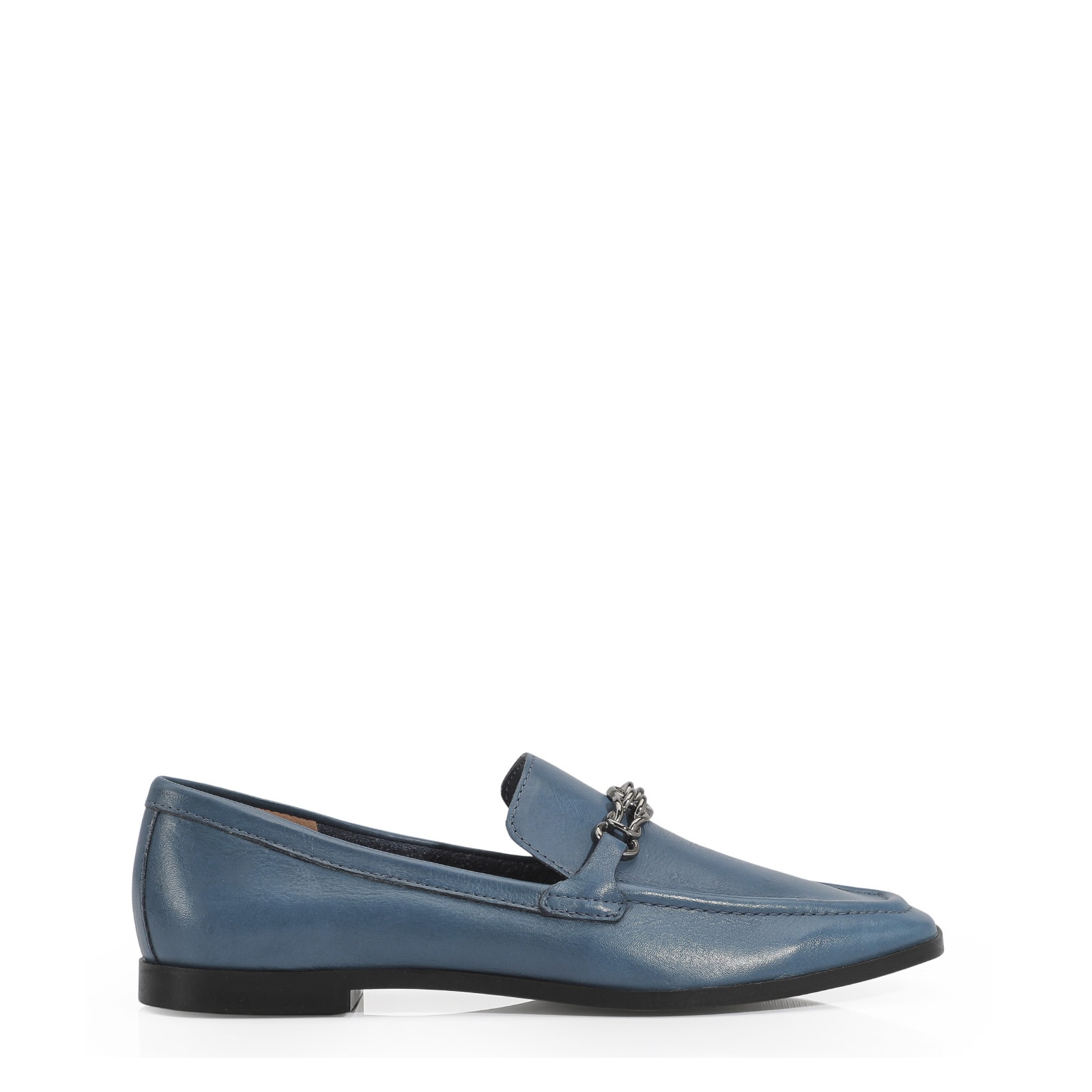 Mocassim Couro Azul