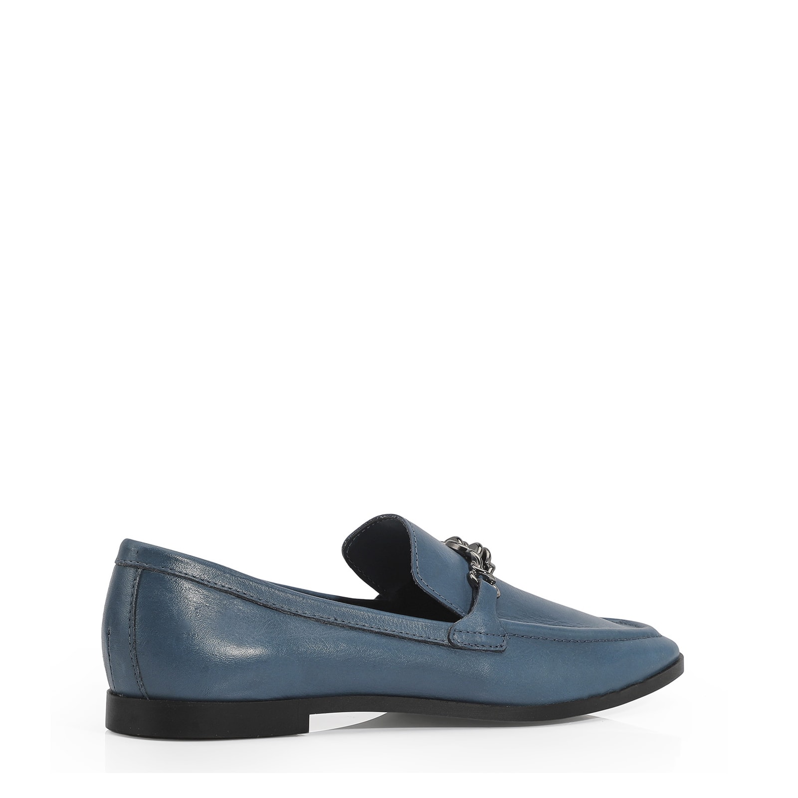 Mocassim Couro Azul