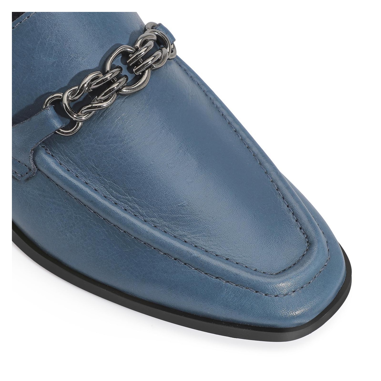 Mocassim Couro Azul