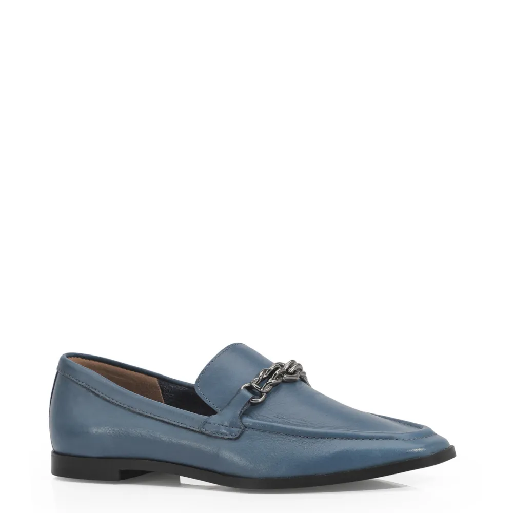 Mocassim Couro Azul