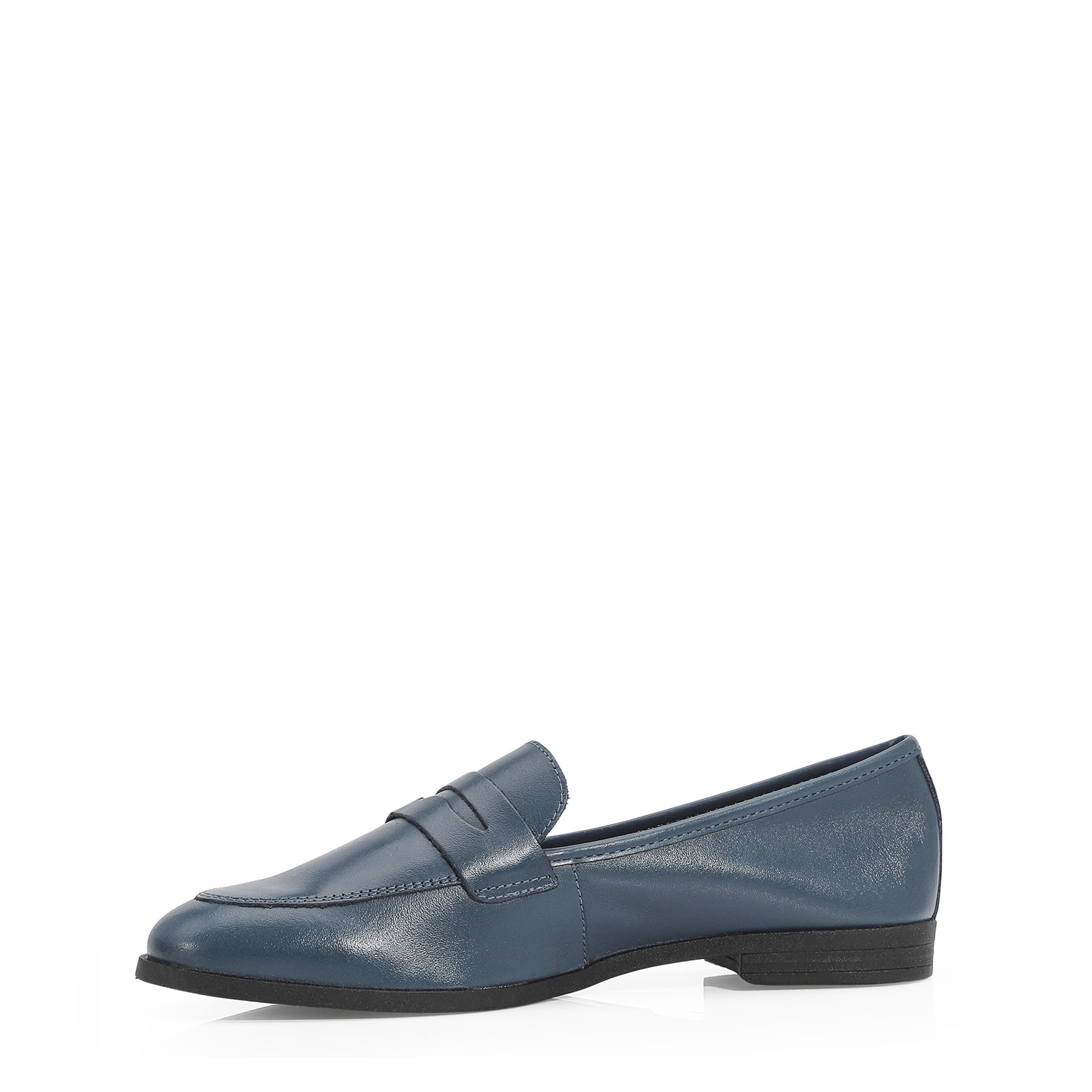 Mocassim Couro Azul