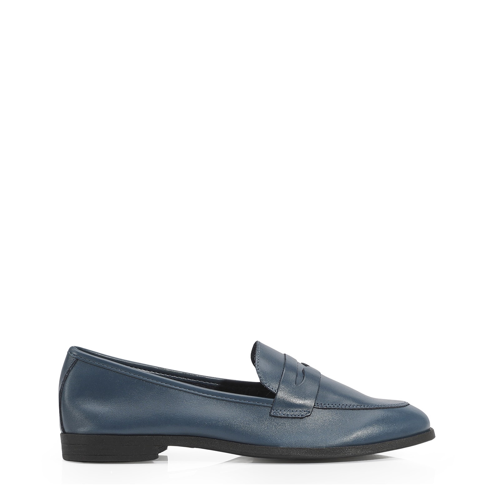 Mocassim Couro Azul