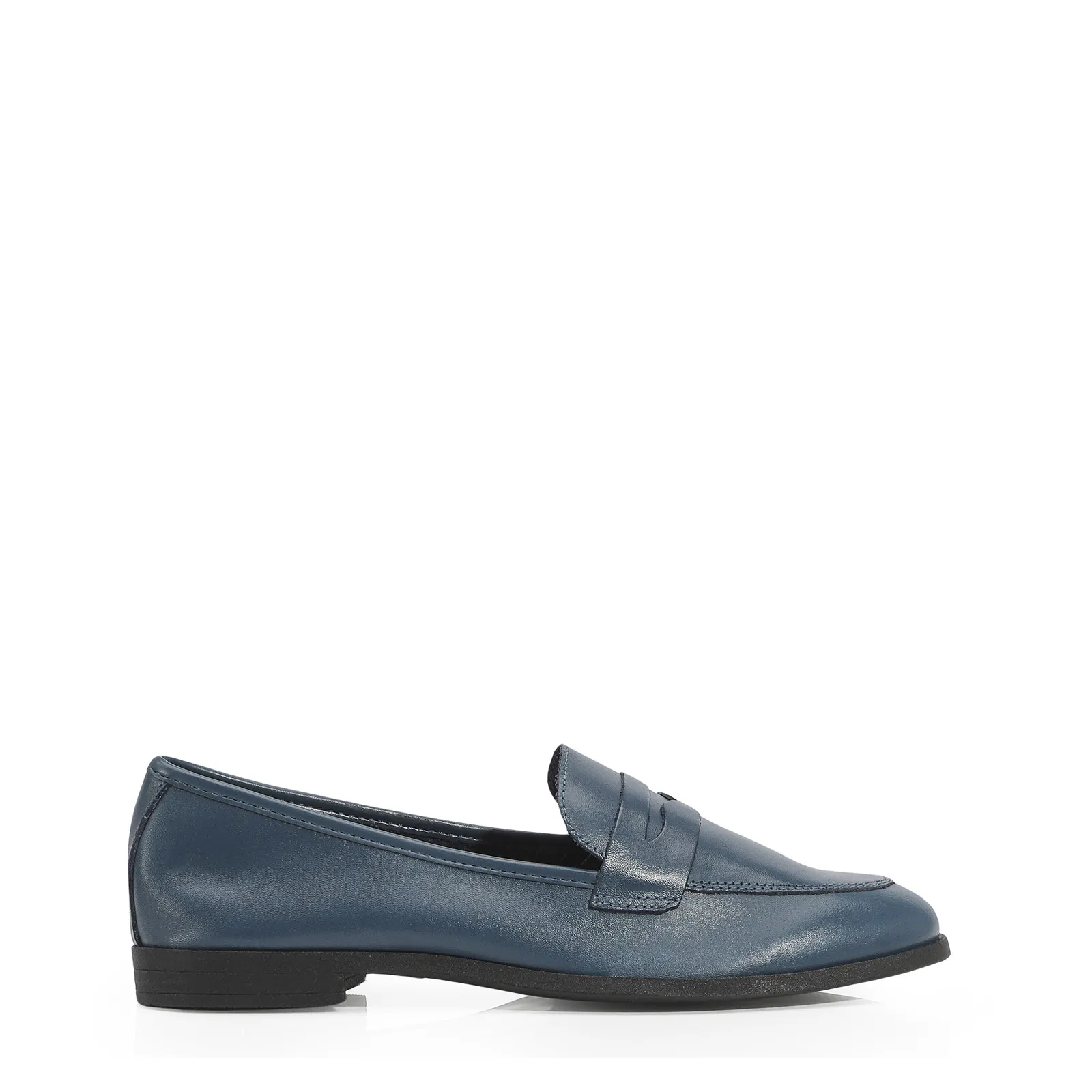 Mocassim Couro Azul