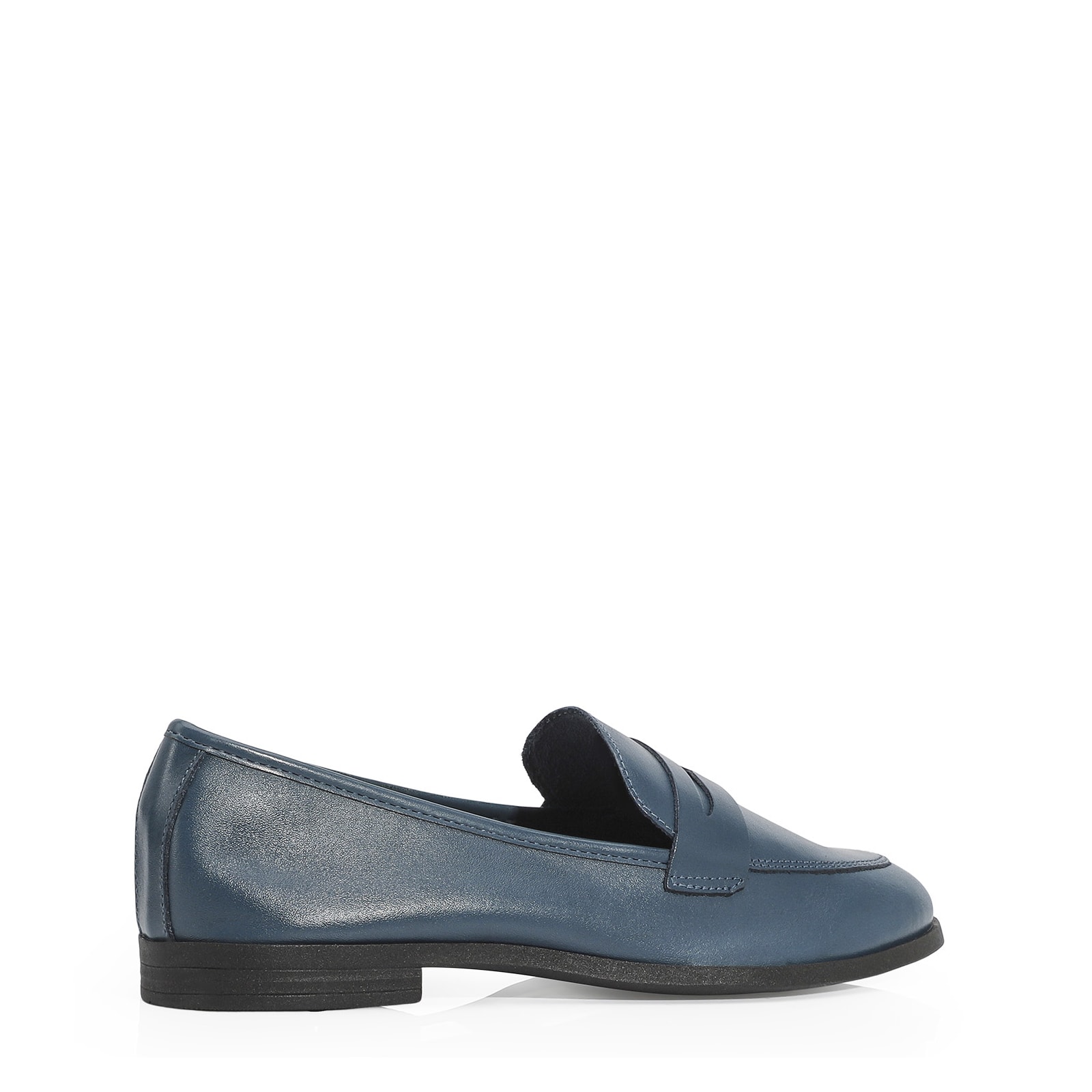 Mocassim Couro Azul