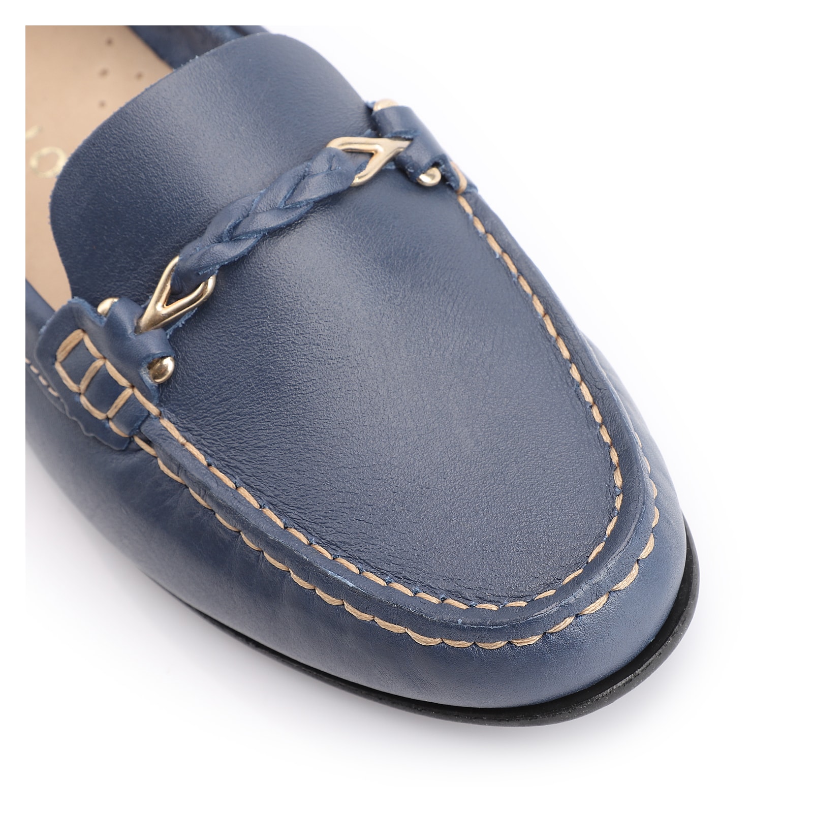 Mocassim Couro Azul