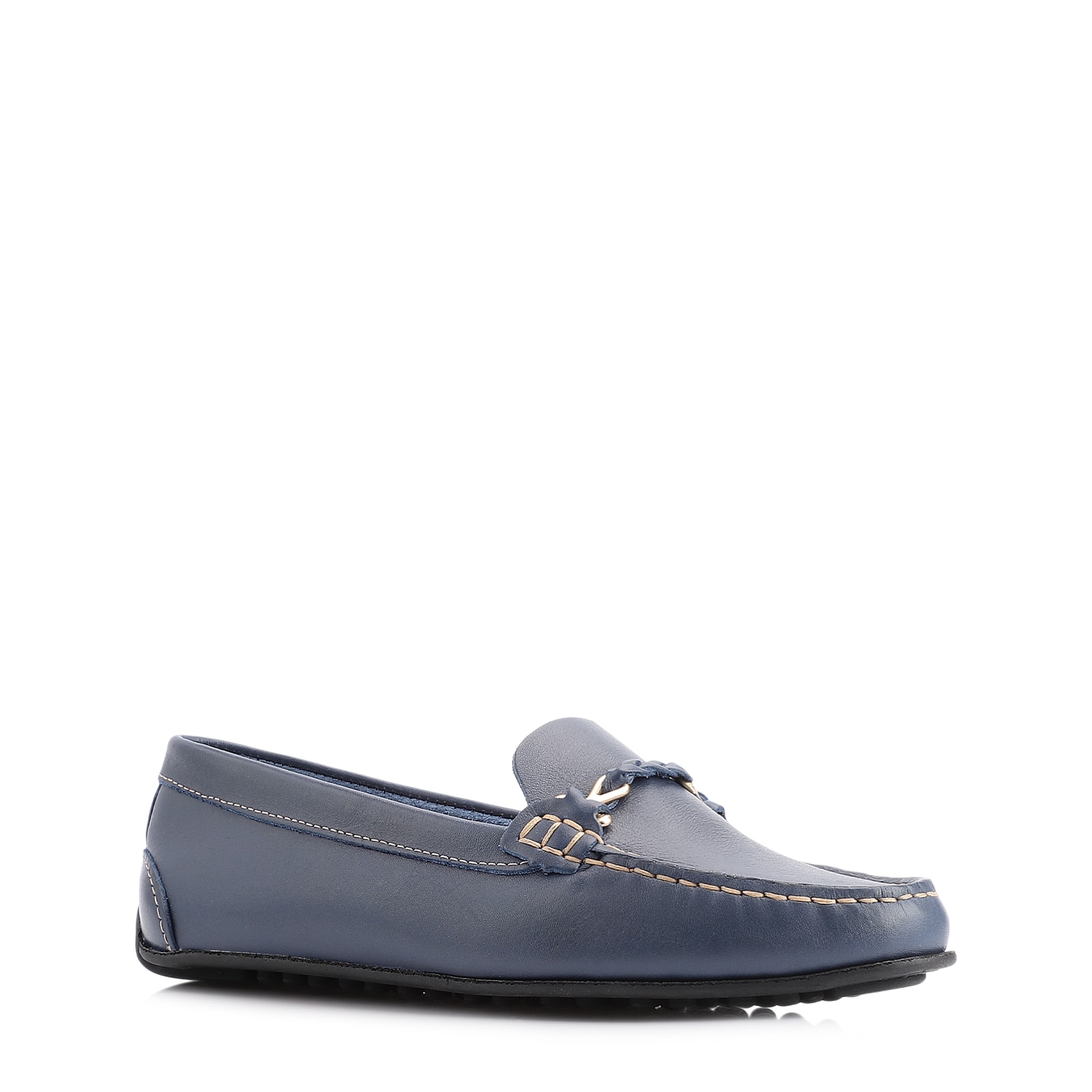 Mocassim Couro Azul