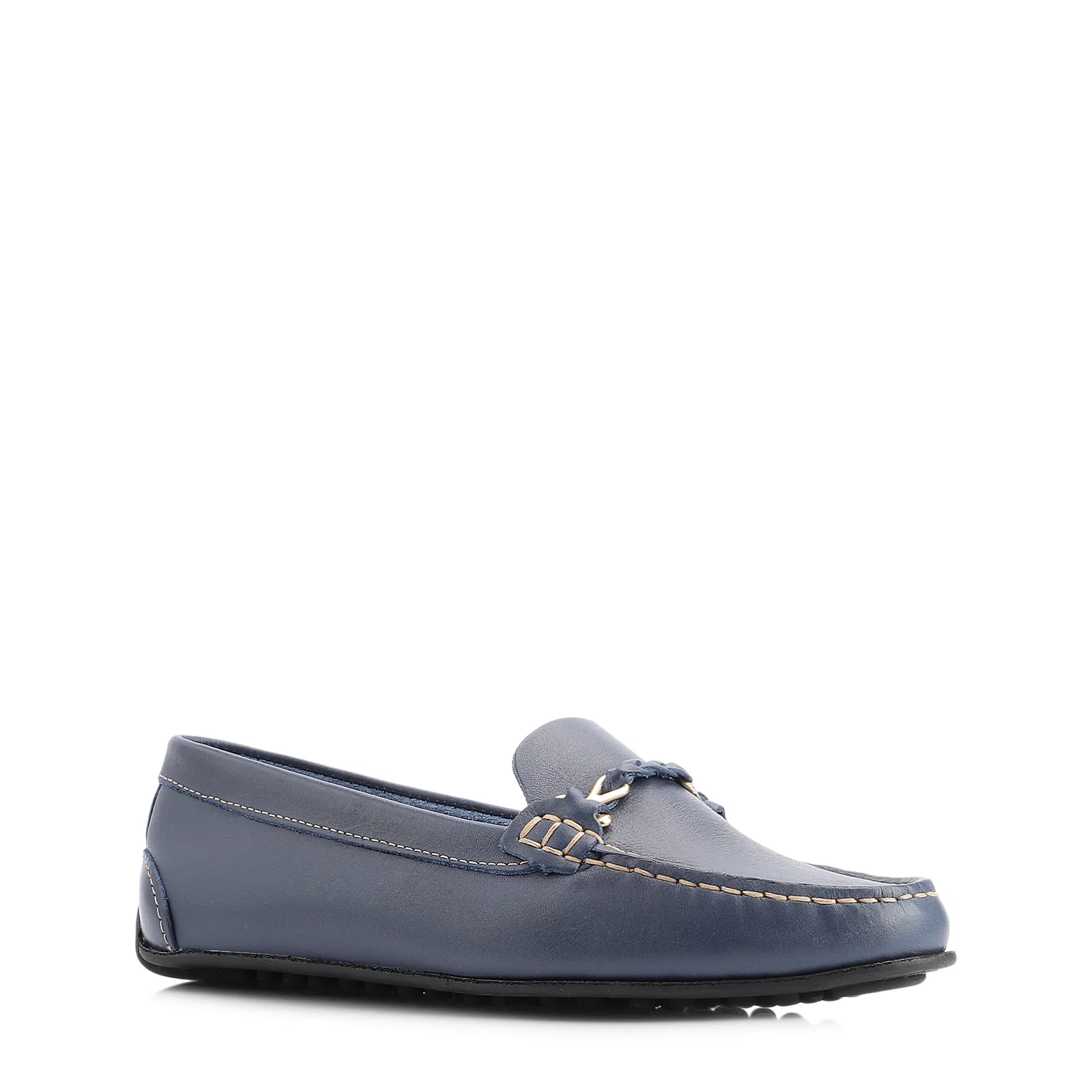 Mocassim Couro Azul