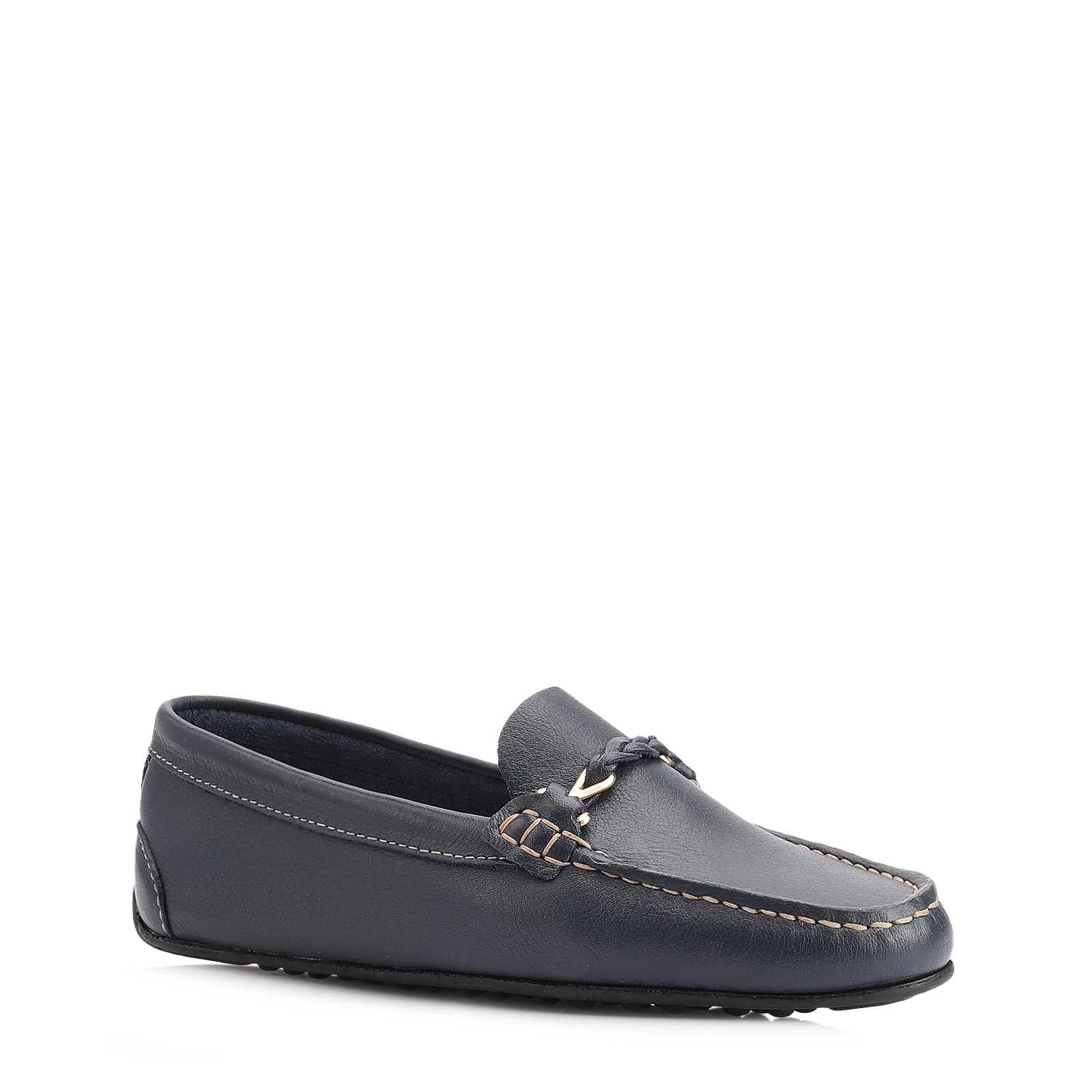 Mocassim Couro Azul