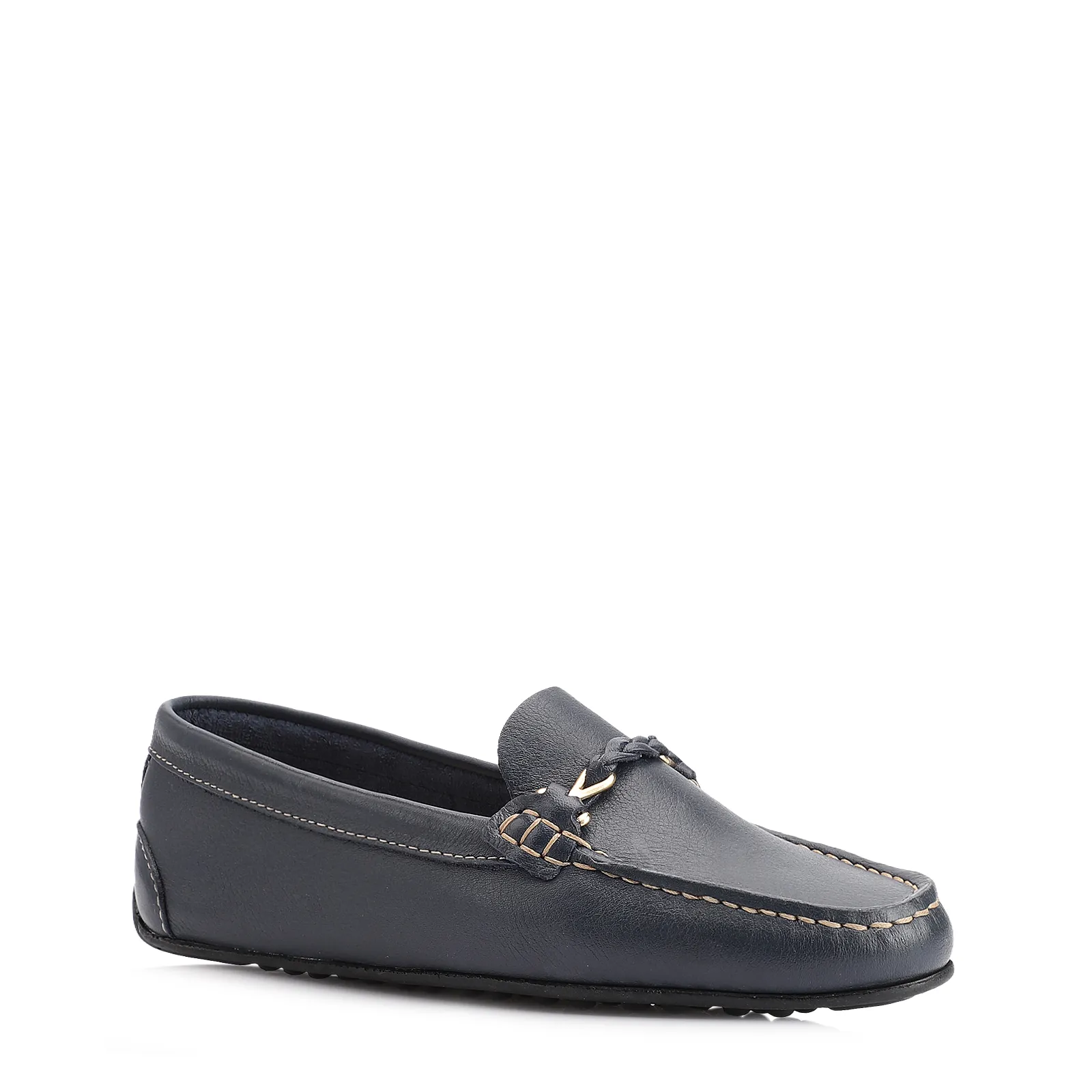 Mocassim Couro Azul