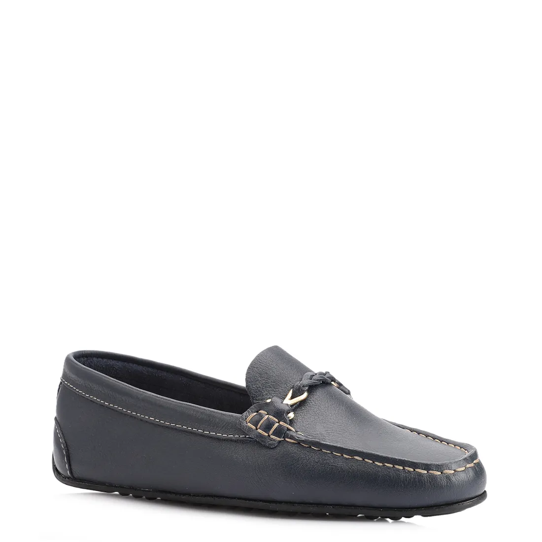 Mocassim Couro Azul