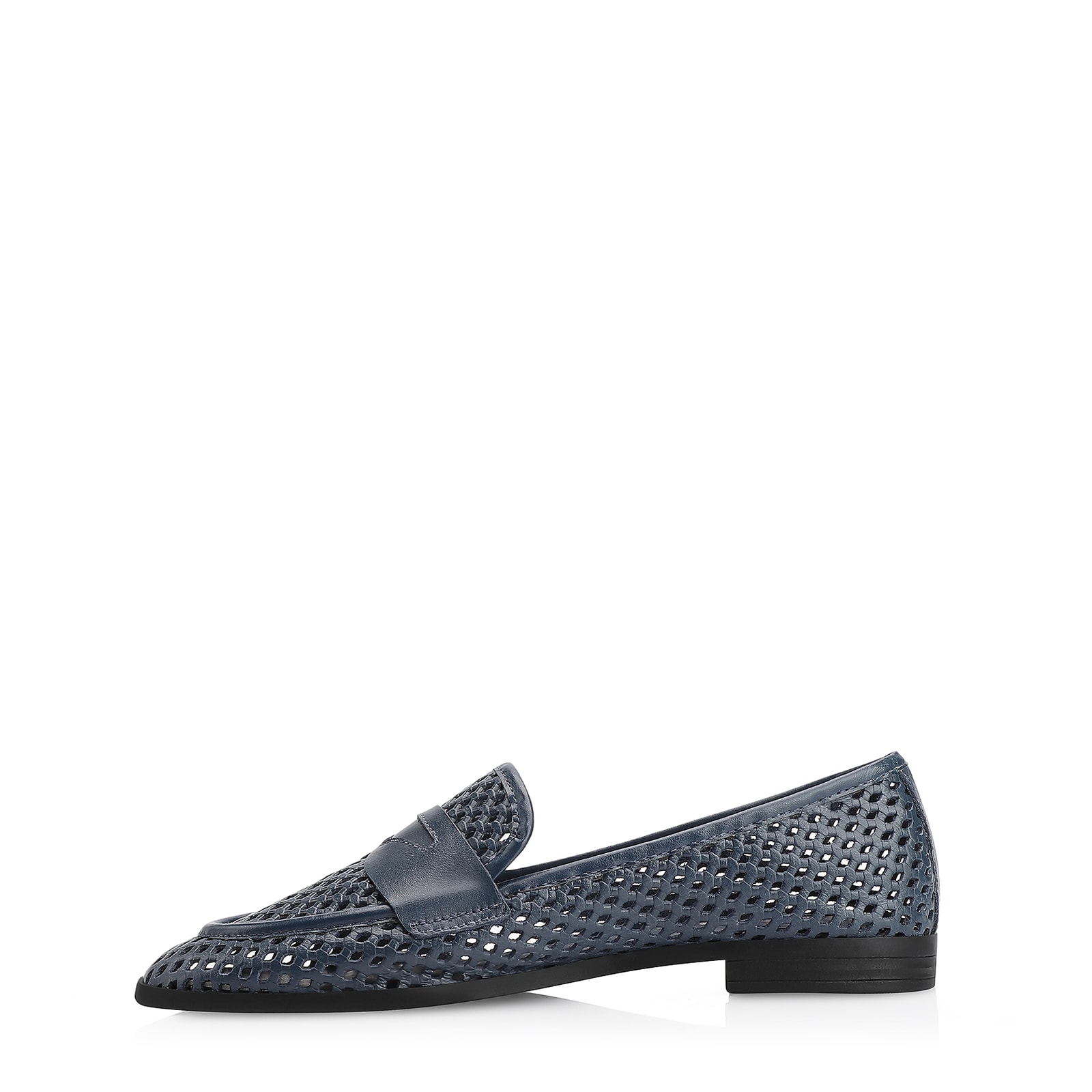 Mocassim Couro Azul