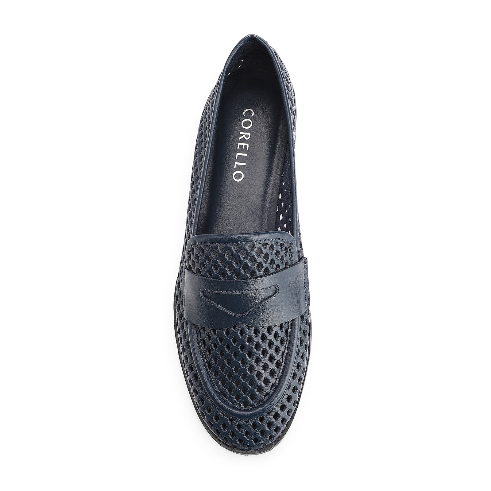 Mocassim Couro Azul