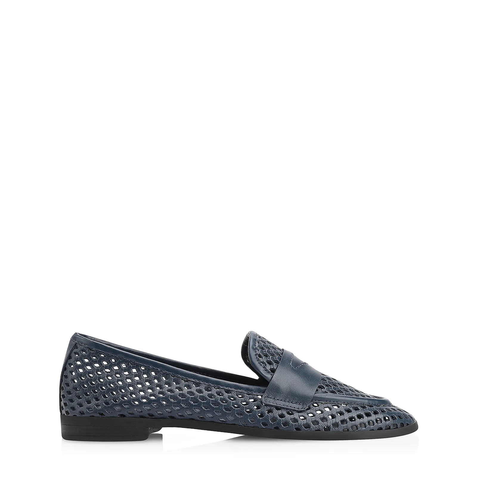Mocassim Couro Azul