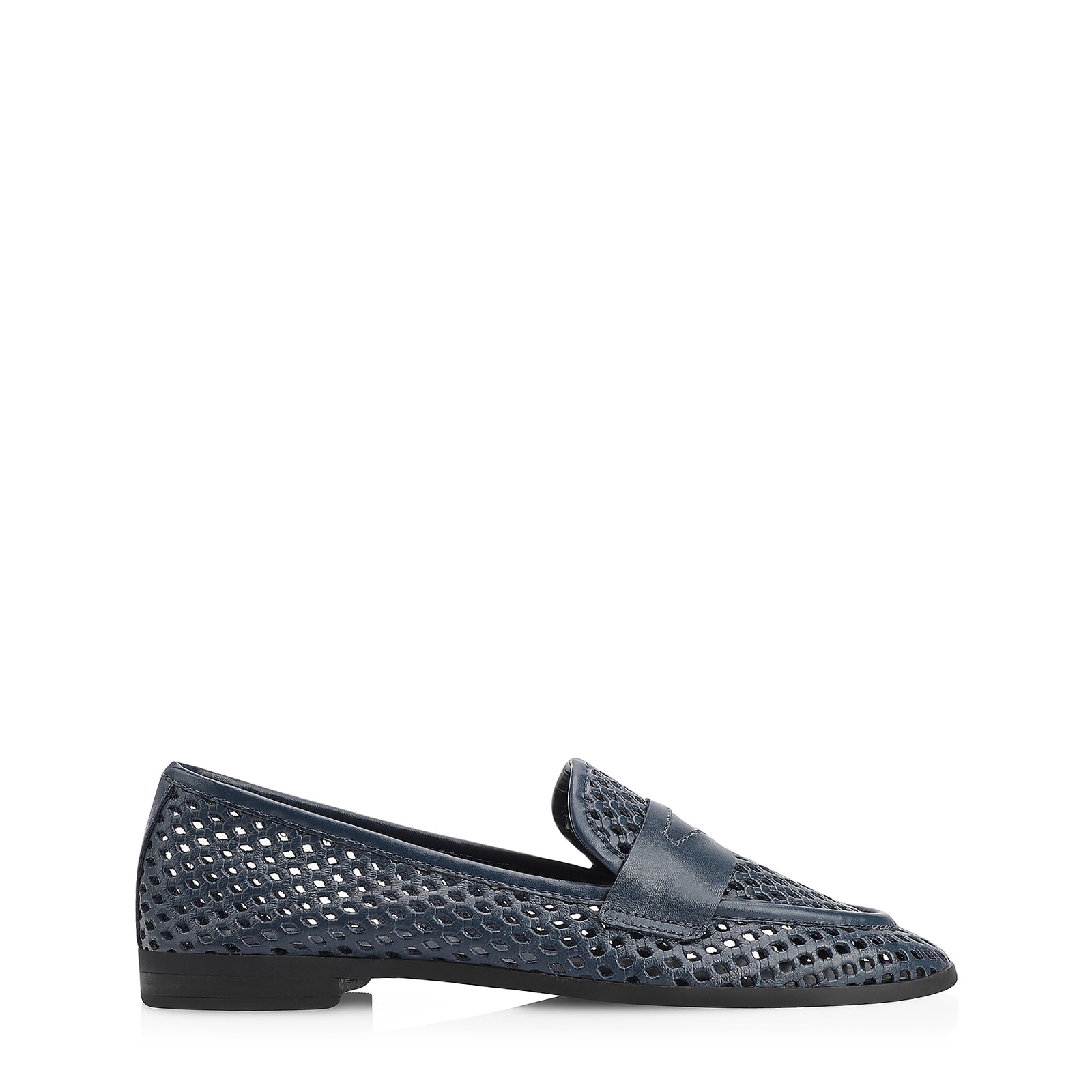 Mocassim Couro Azul