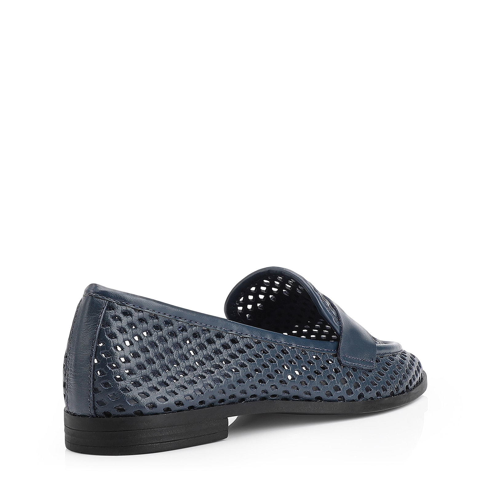 Mocassim Couro Azul