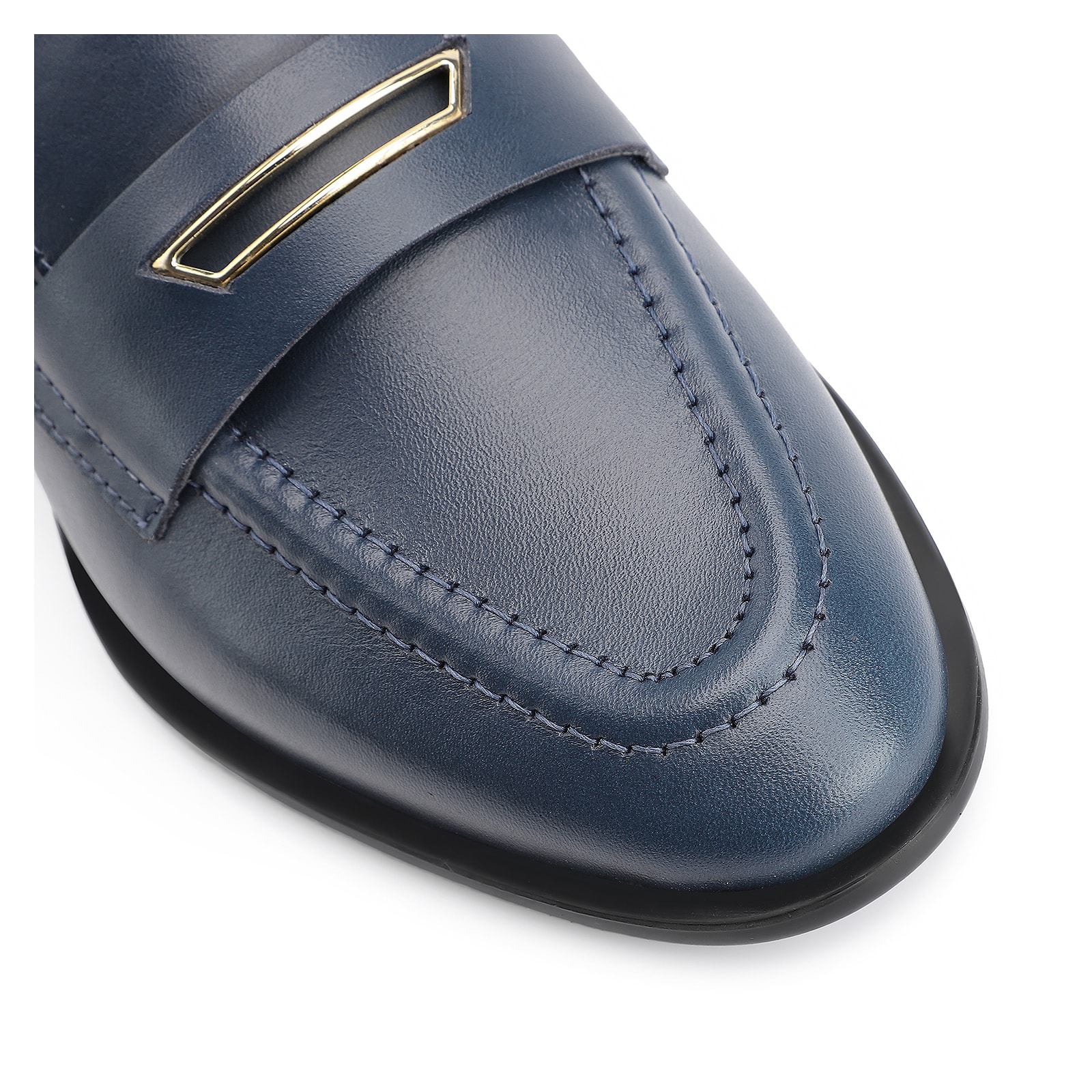 Mocassim Couro Azul