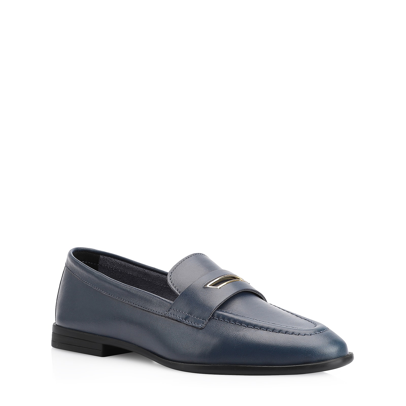 Mocassim Couro Azul