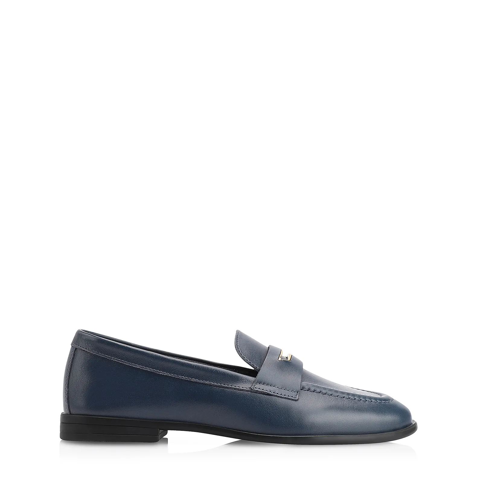 Mocassim Couro Azul