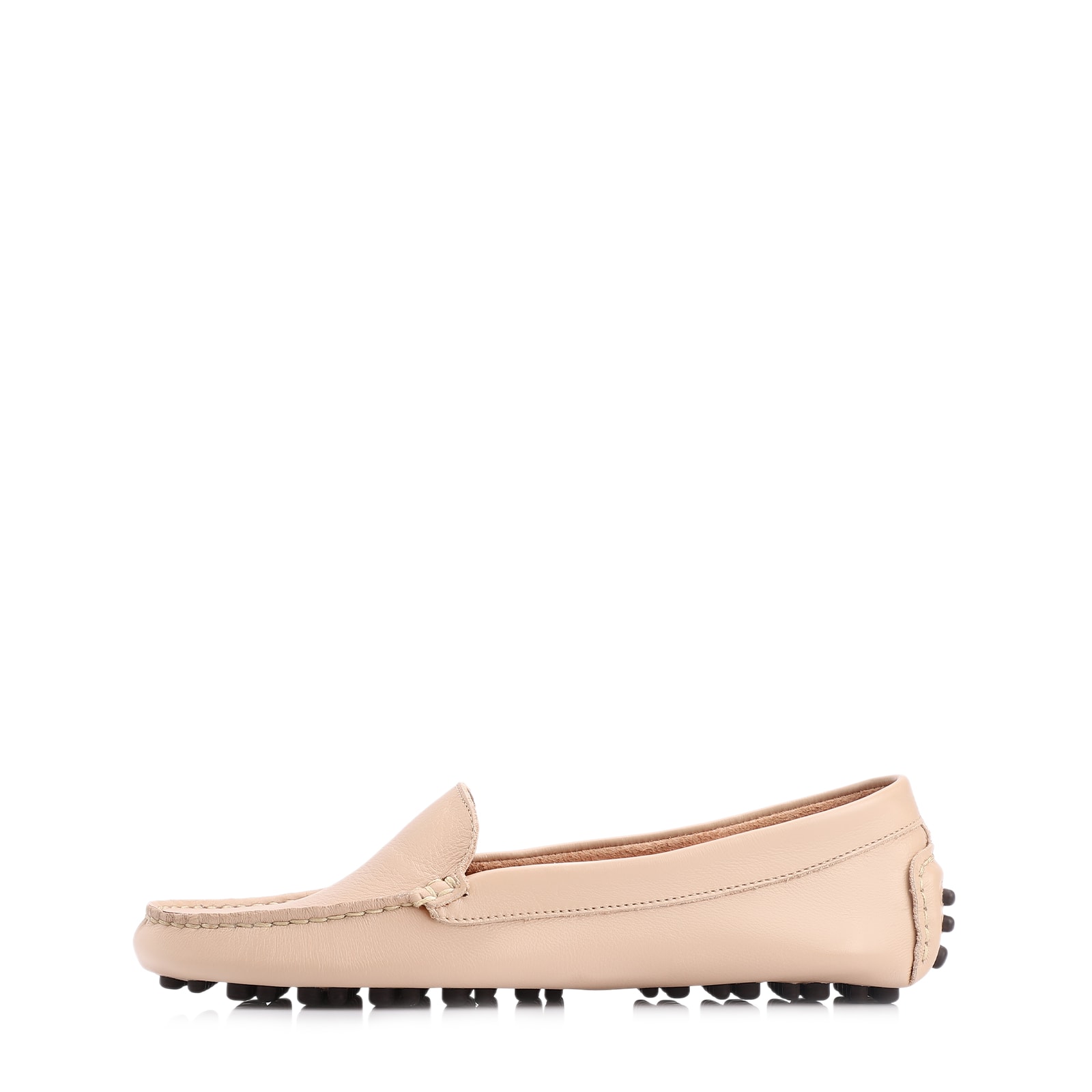 Mocassim Couro Bege