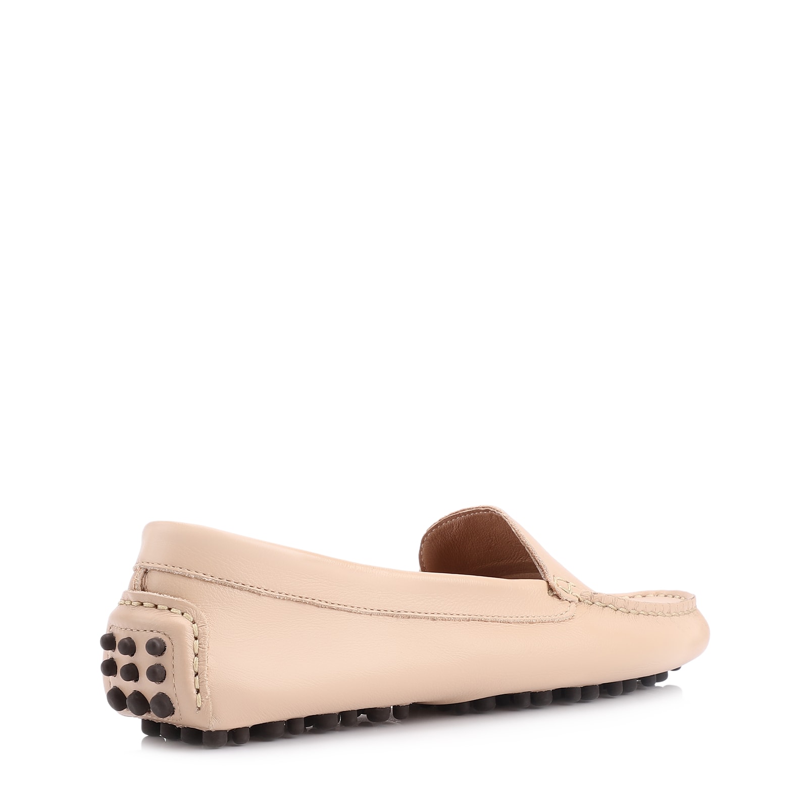 Mocassim Couro Bege