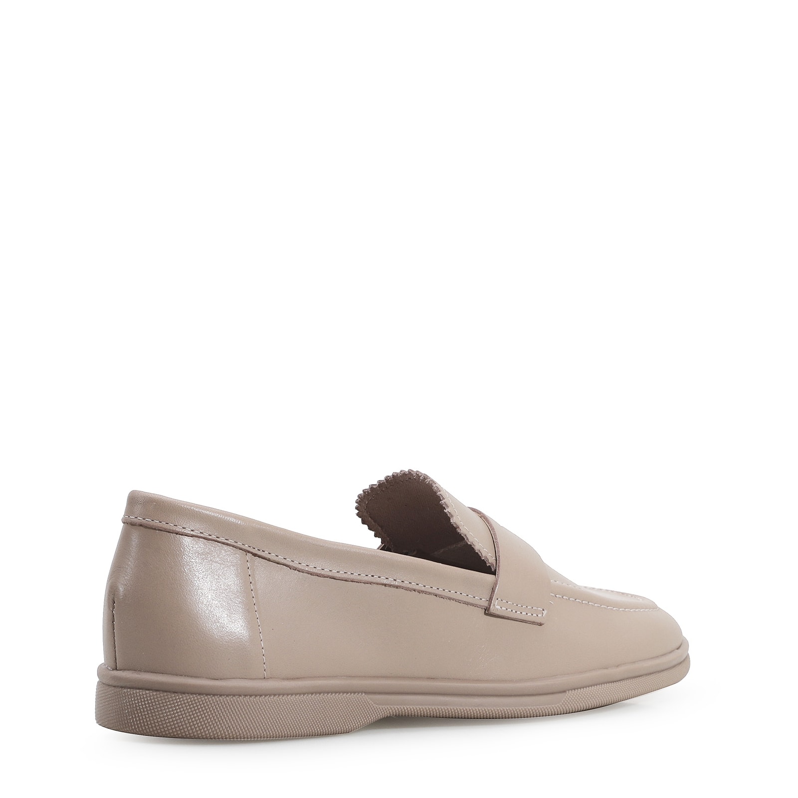 Mocassim Couro Bege